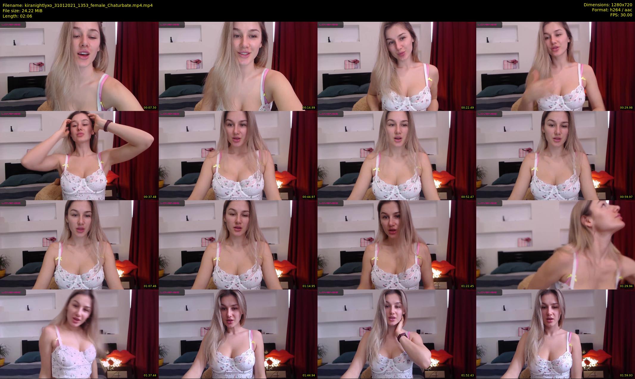 kiranightlyxo — 3 minute Chaturbate female cam show recording, 720p, Jan 31, 2021