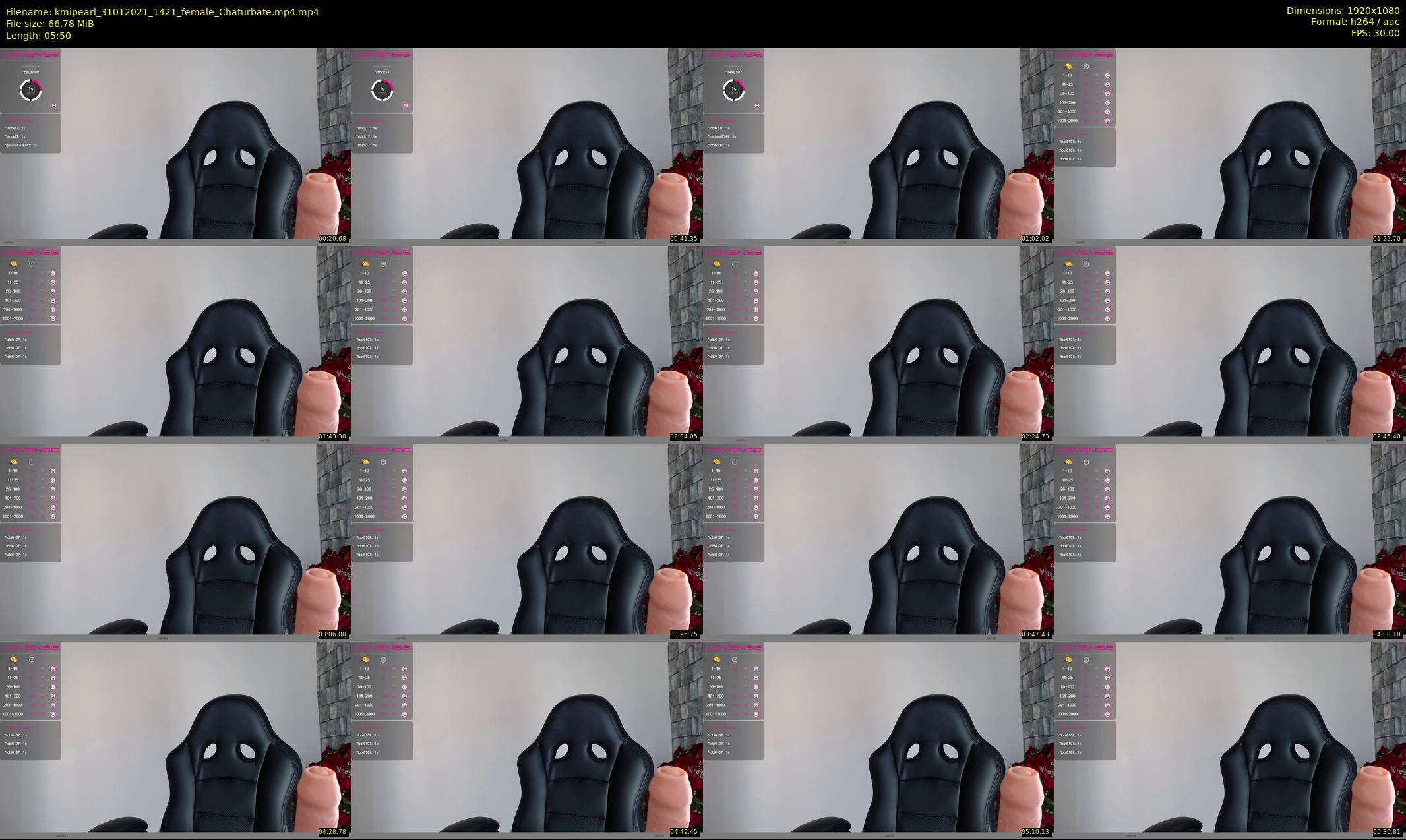 kmipearl — 6 minute Chaturbate female cam show recording, 1080p, Jan 31, 2021