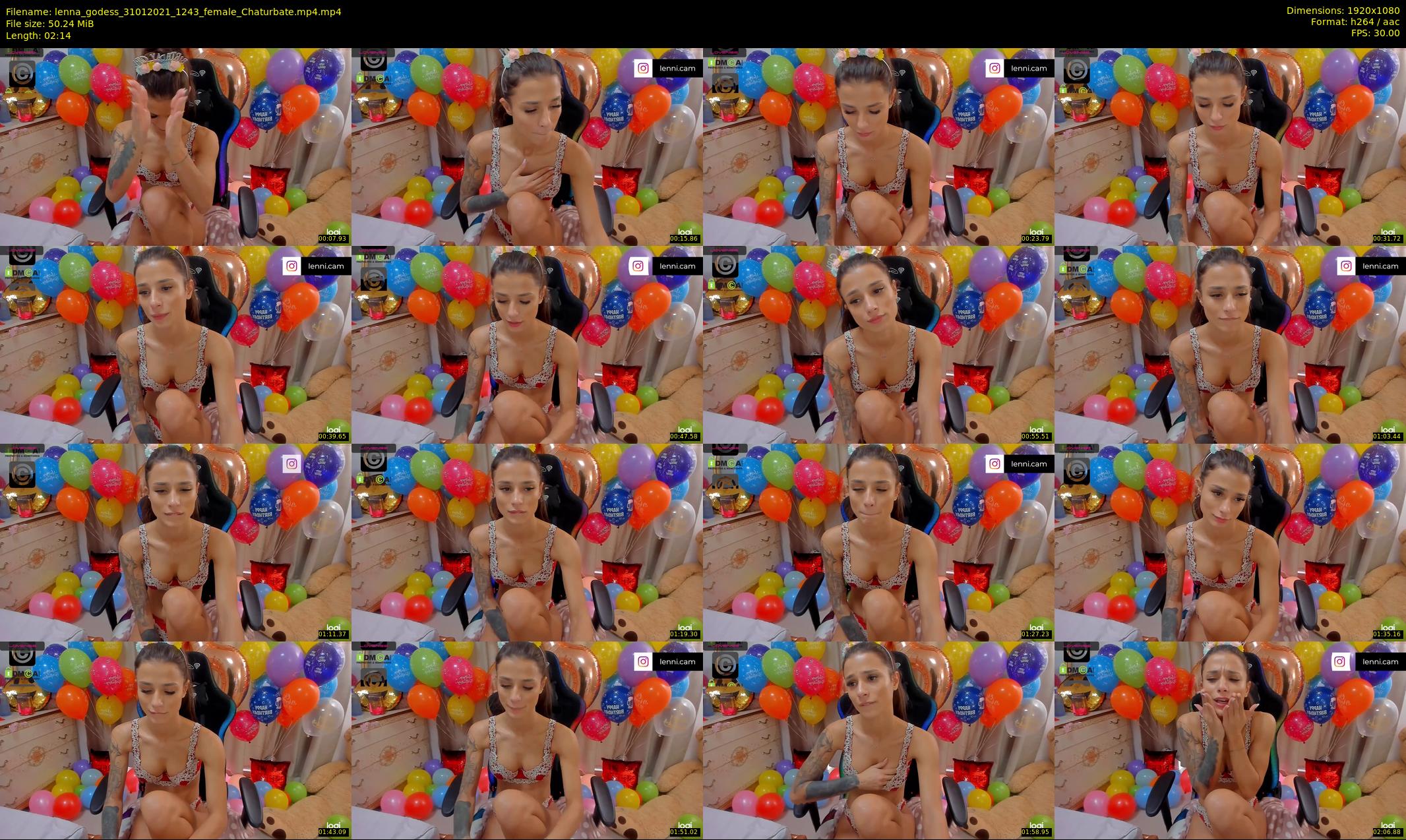 lenna_godess — 3 minute Chaturbate female cam show recording, 1080p, Jan 31, 2021