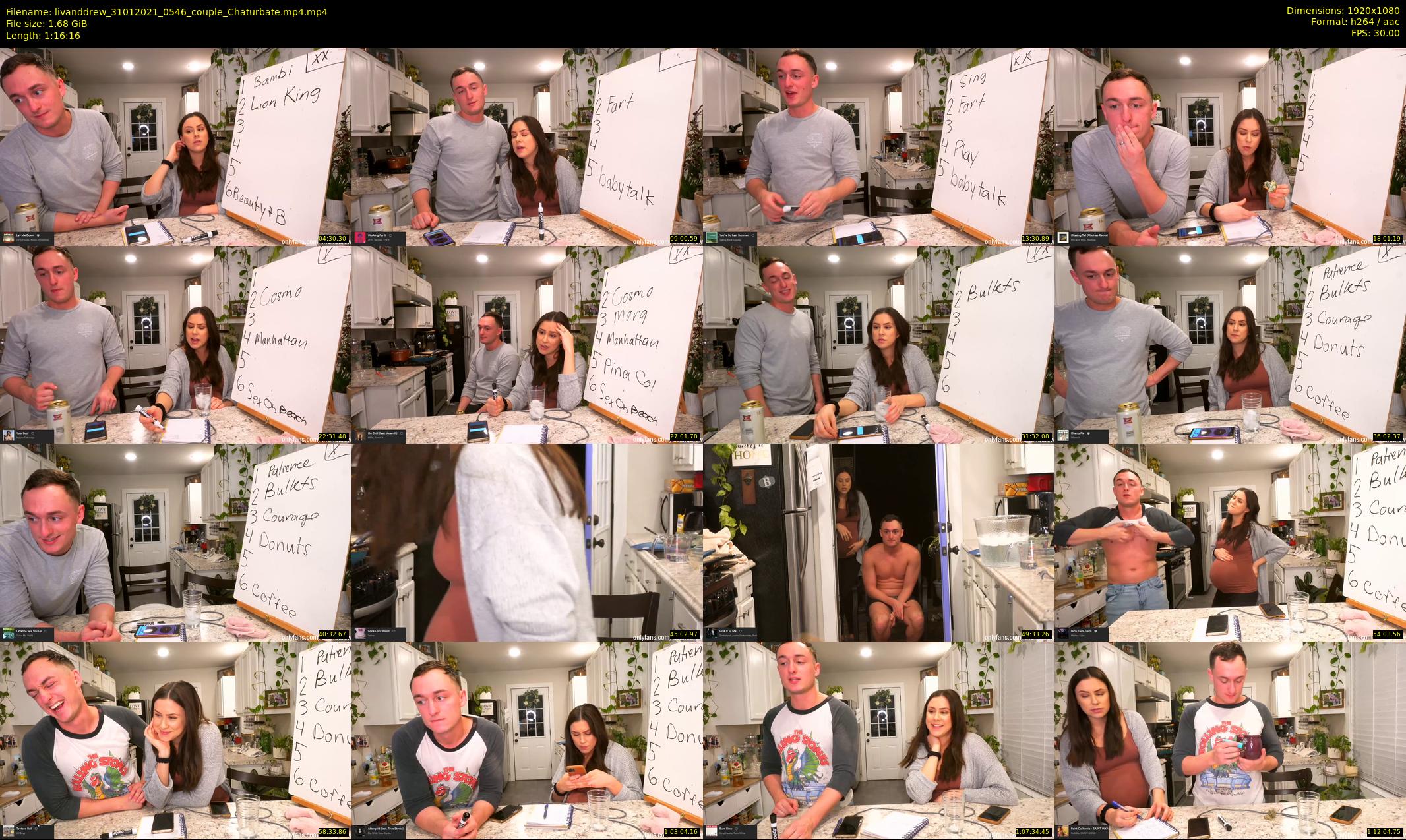 livanddrew — 77 minute Chaturbate couple cam show recording, 1080p, Jan 31, 2021