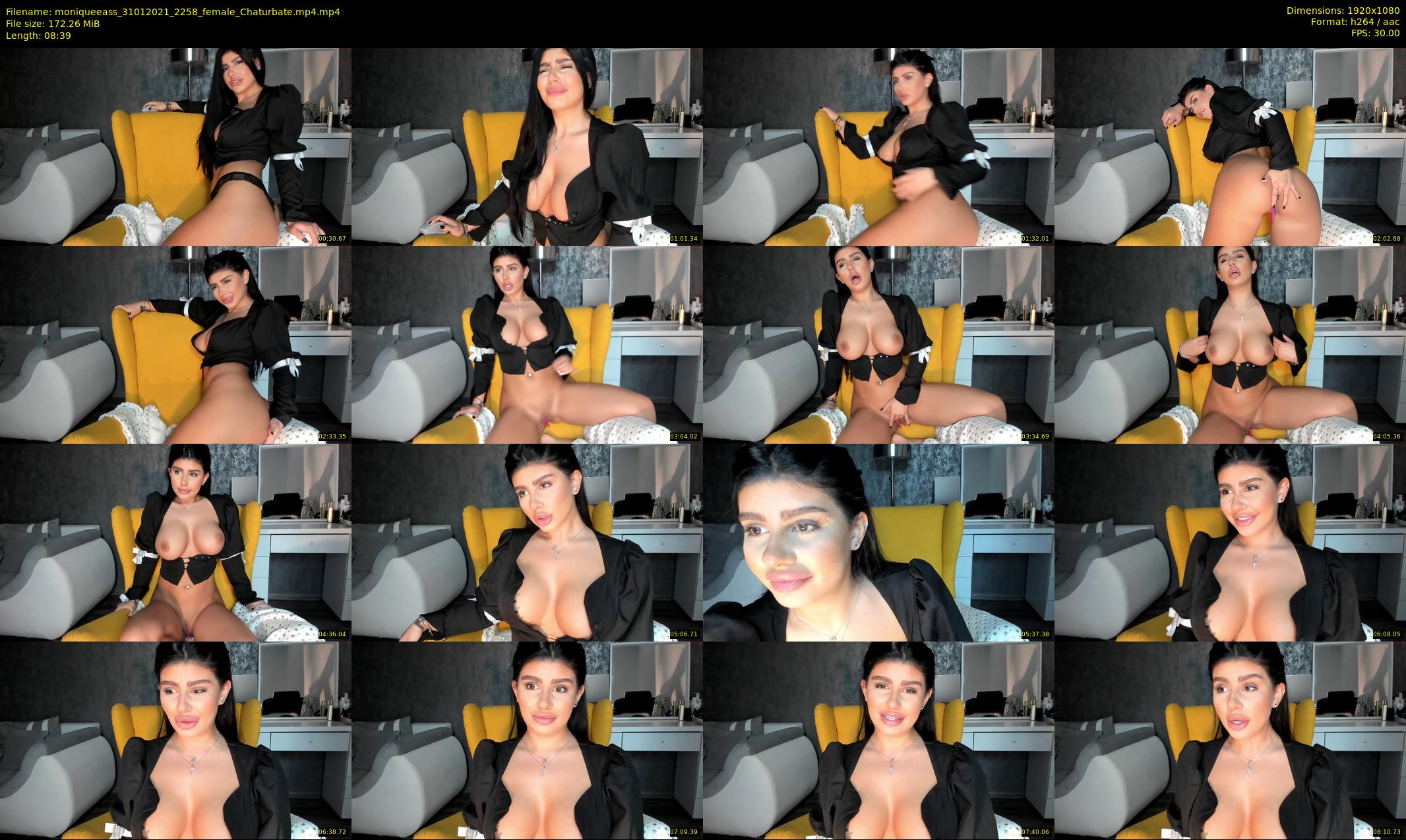 moniqueeass — 9 minute Chaturbate female cam show recording, 1080p, Jan 31, 2021