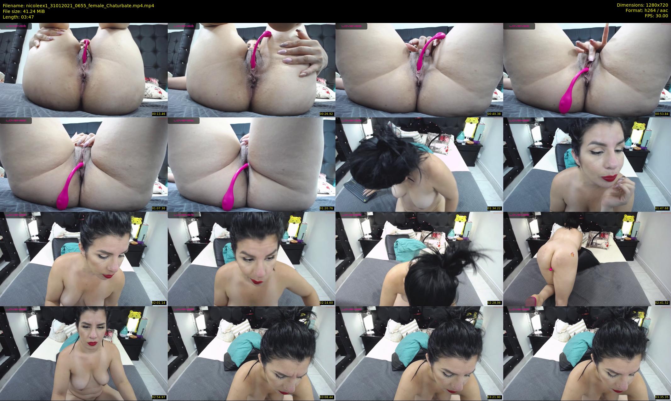 nicoleex1 — 4 minute Chaturbate female cam show recording, 720p, Jan 31, 2021