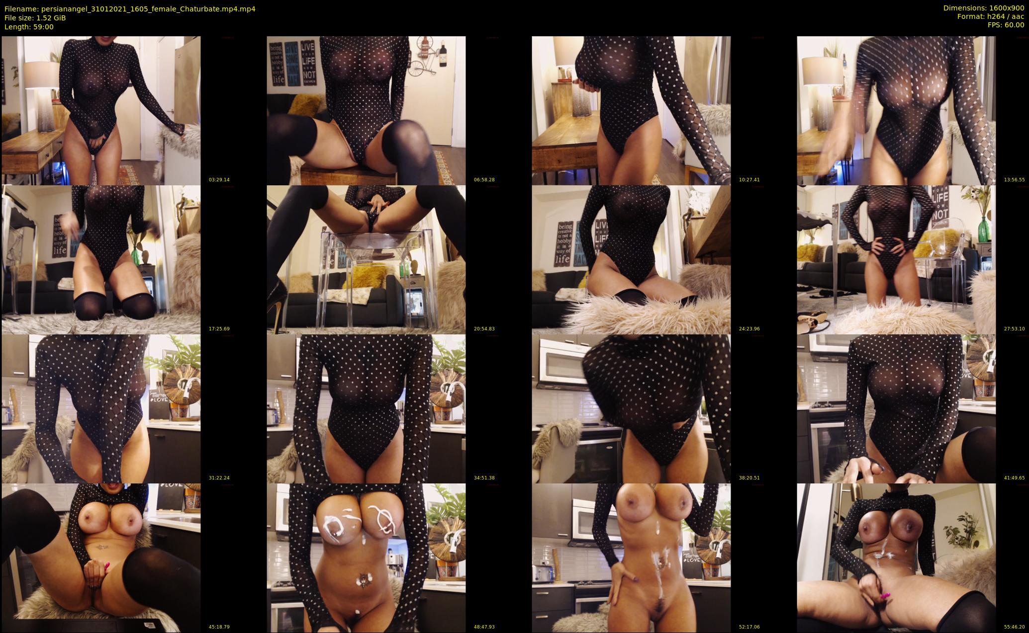 persianangel — 59 minute Chaturbate female cam show recording, 720p, Jan 31, 2021