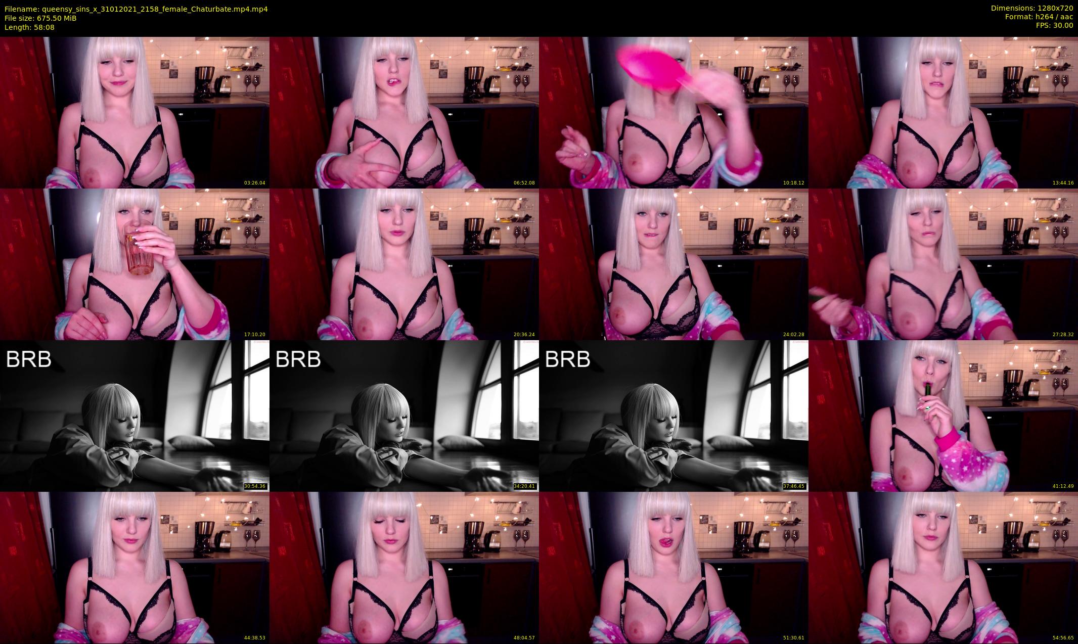 queensy_sins_x — 59 minute Chaturbate female cam show recording, 720p, Jan 31, 2021