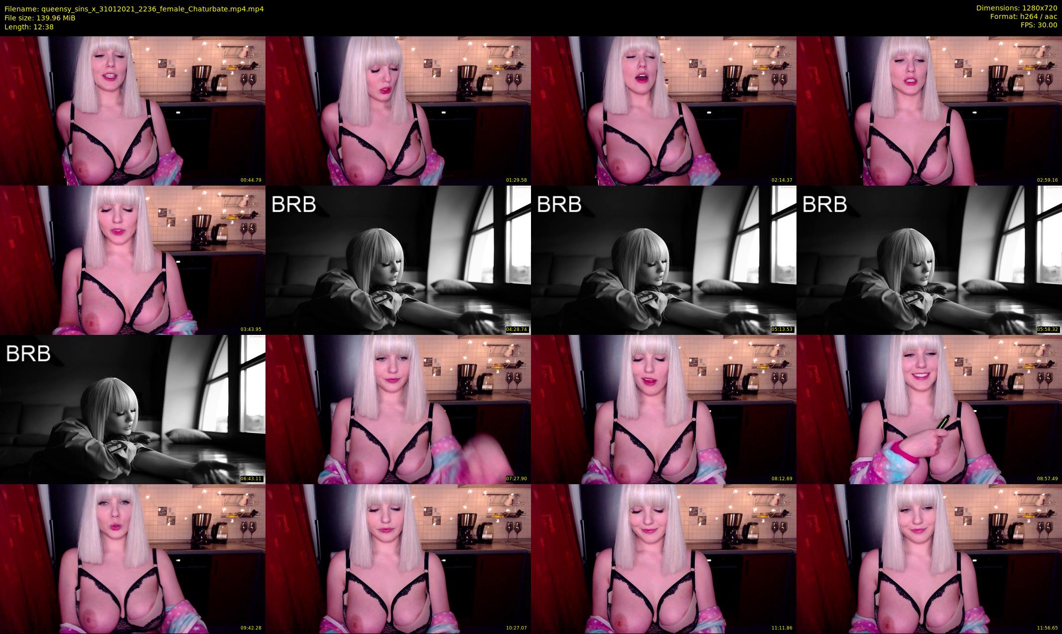 queensy_sins_x — 13 minute Chaturbate female cam show recording, 720p, Jan 31, 2021