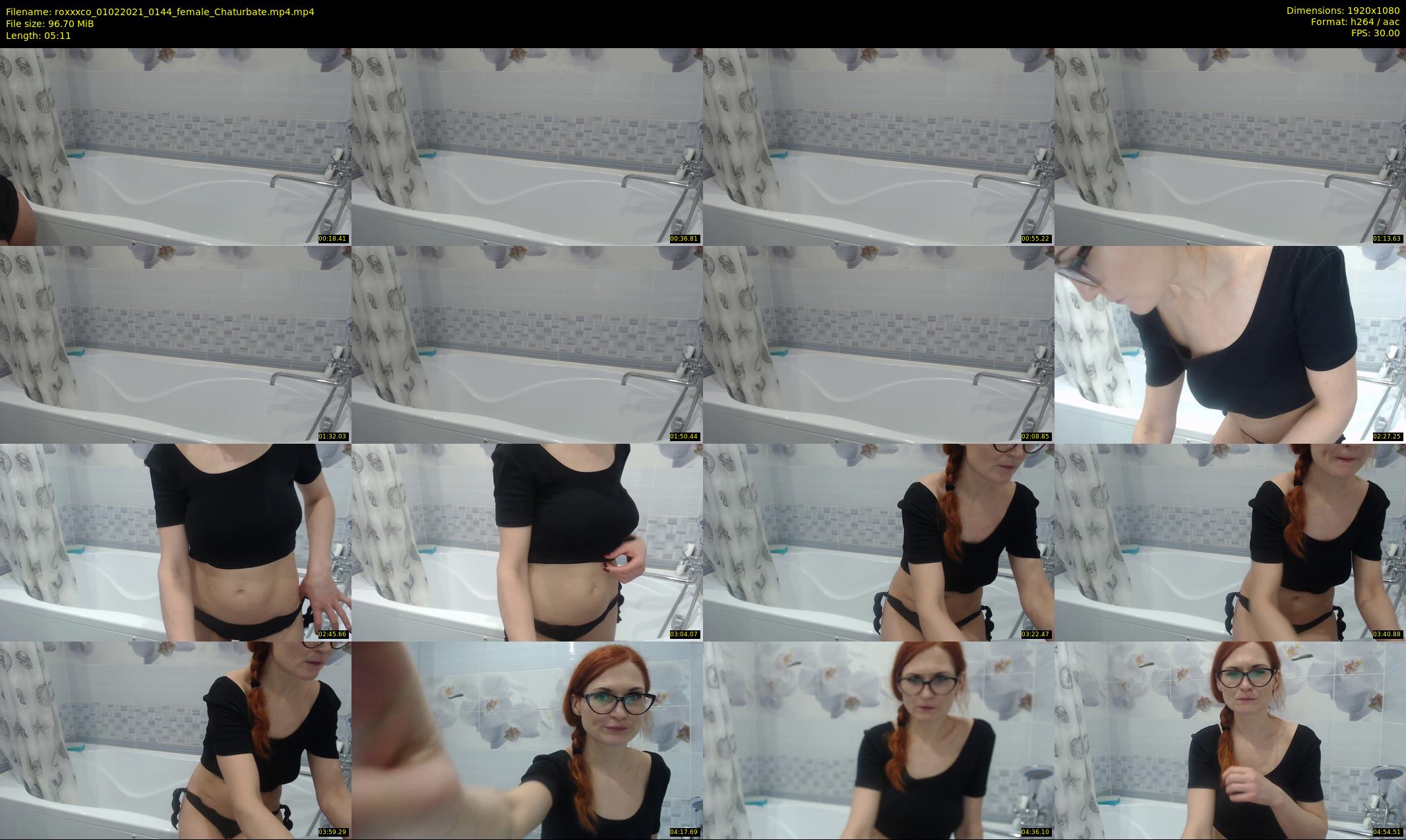 roxxxco — 6 minute Chaturbate female cam show recording, 1080p, Feb 1, 2021
