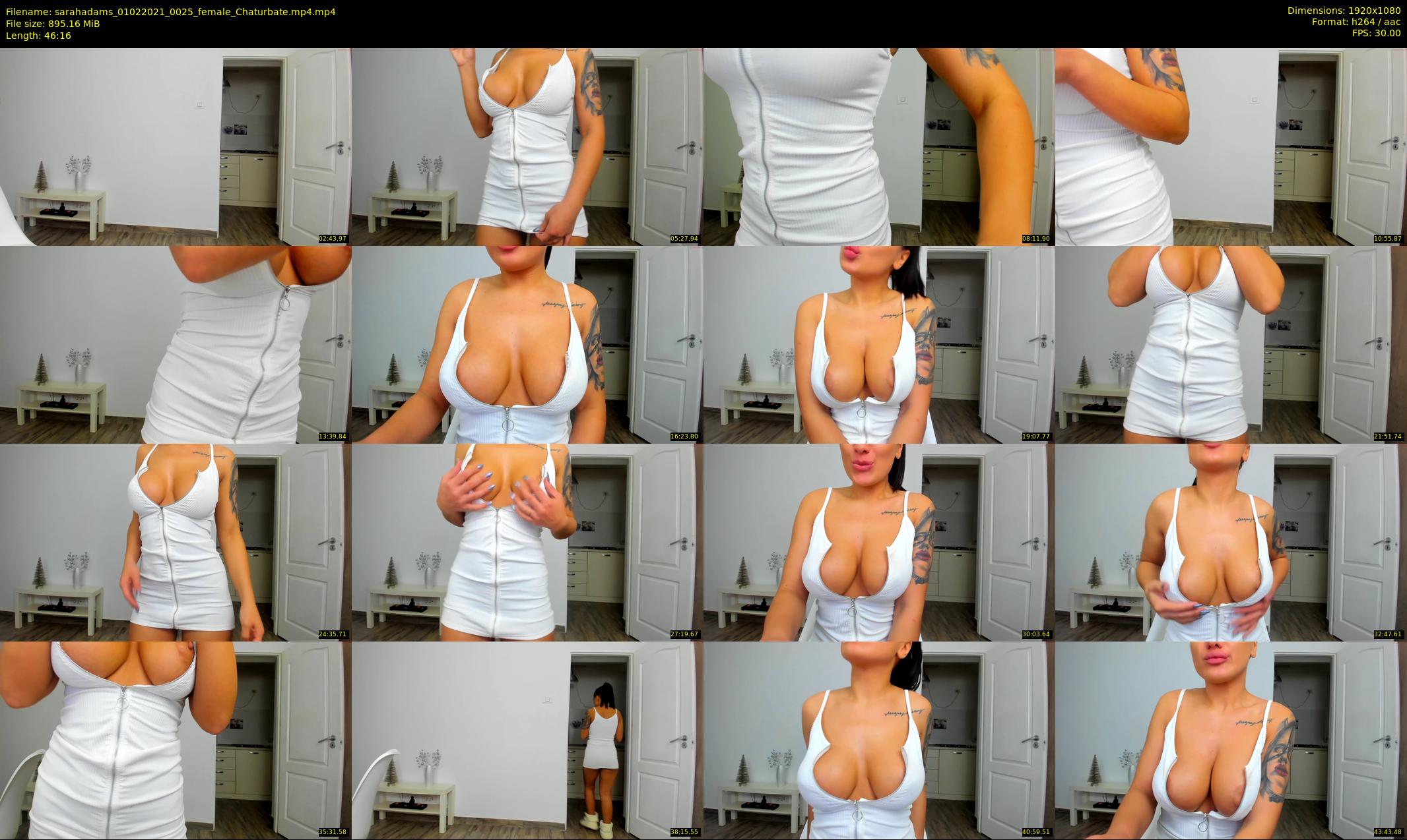 sarahadams — 47 minute Chaturbate female cam show recording, 1080p, Feb 1, 2021