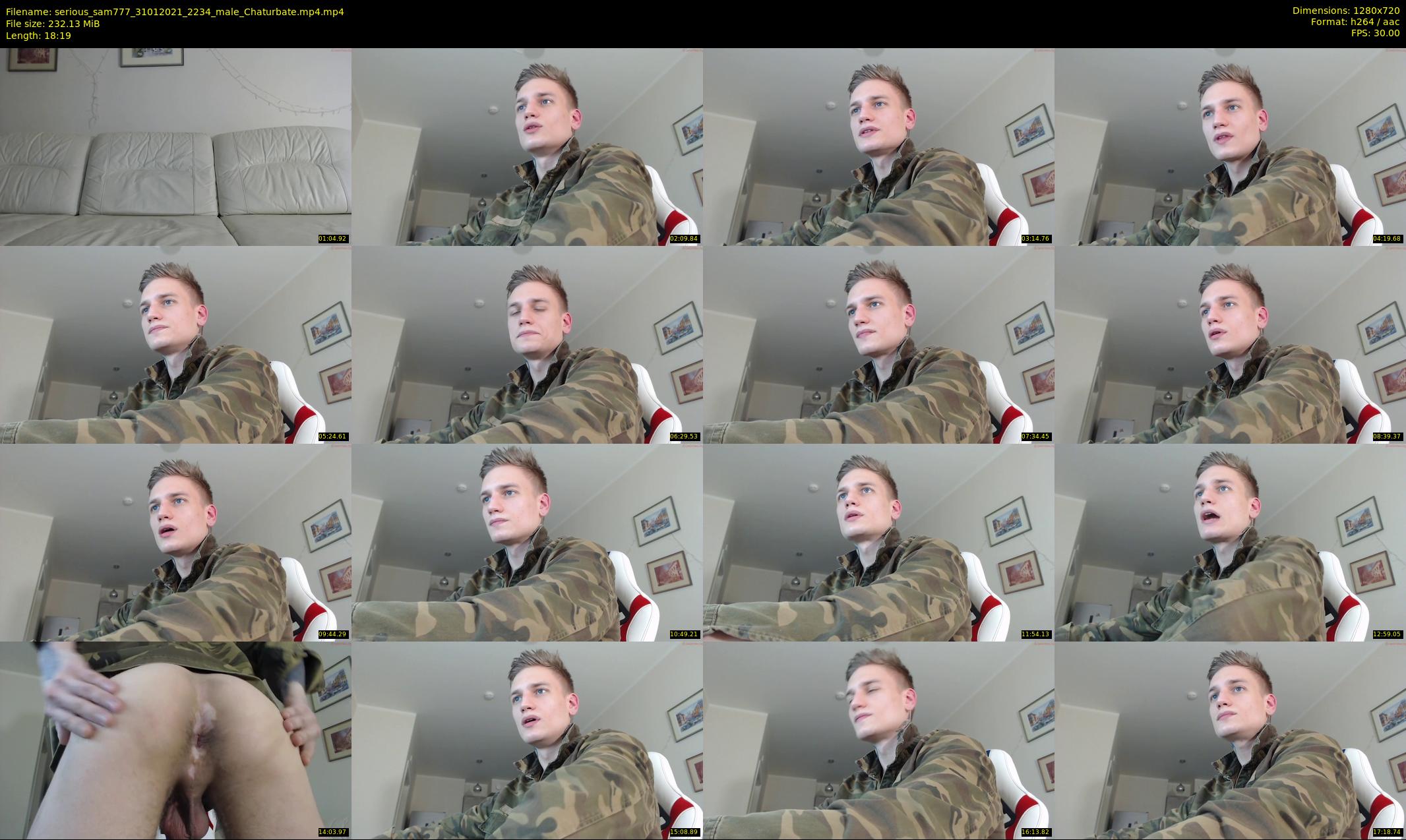 serious_sam777 — 19 minute Chaturbate male cam show recording, 720p, Jan 31, 2021