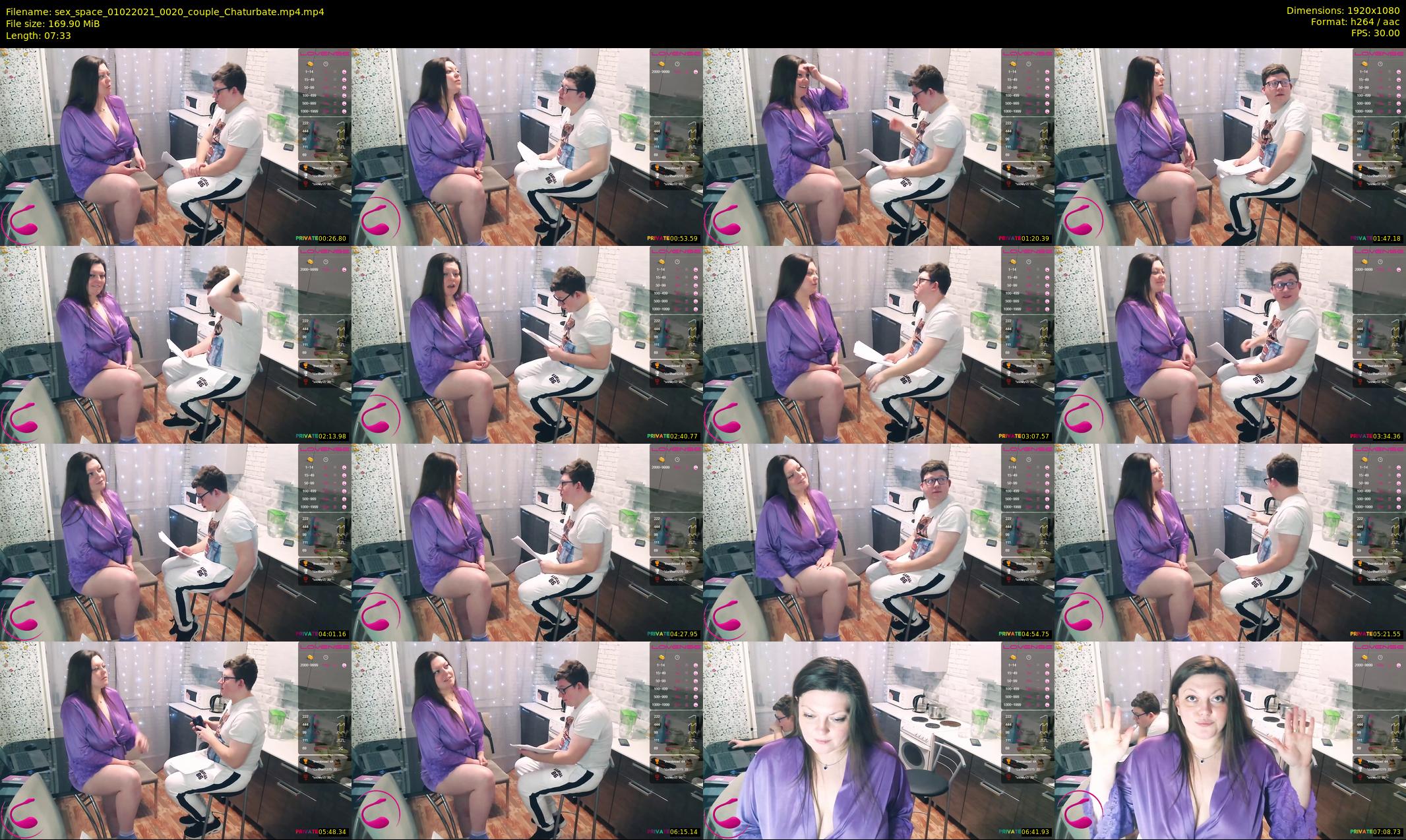 sex_space — 8 minute Chaturbate couple cam show recording, 1080p, Feb 1, 2021
