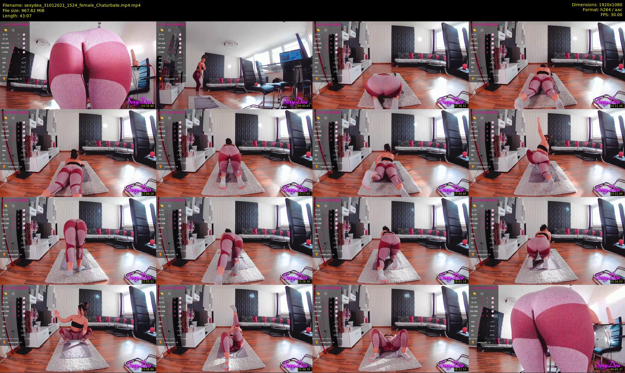 sexydea — 44 minute Chaturbate female cam show recording, 1080p, Jan 31, 2021