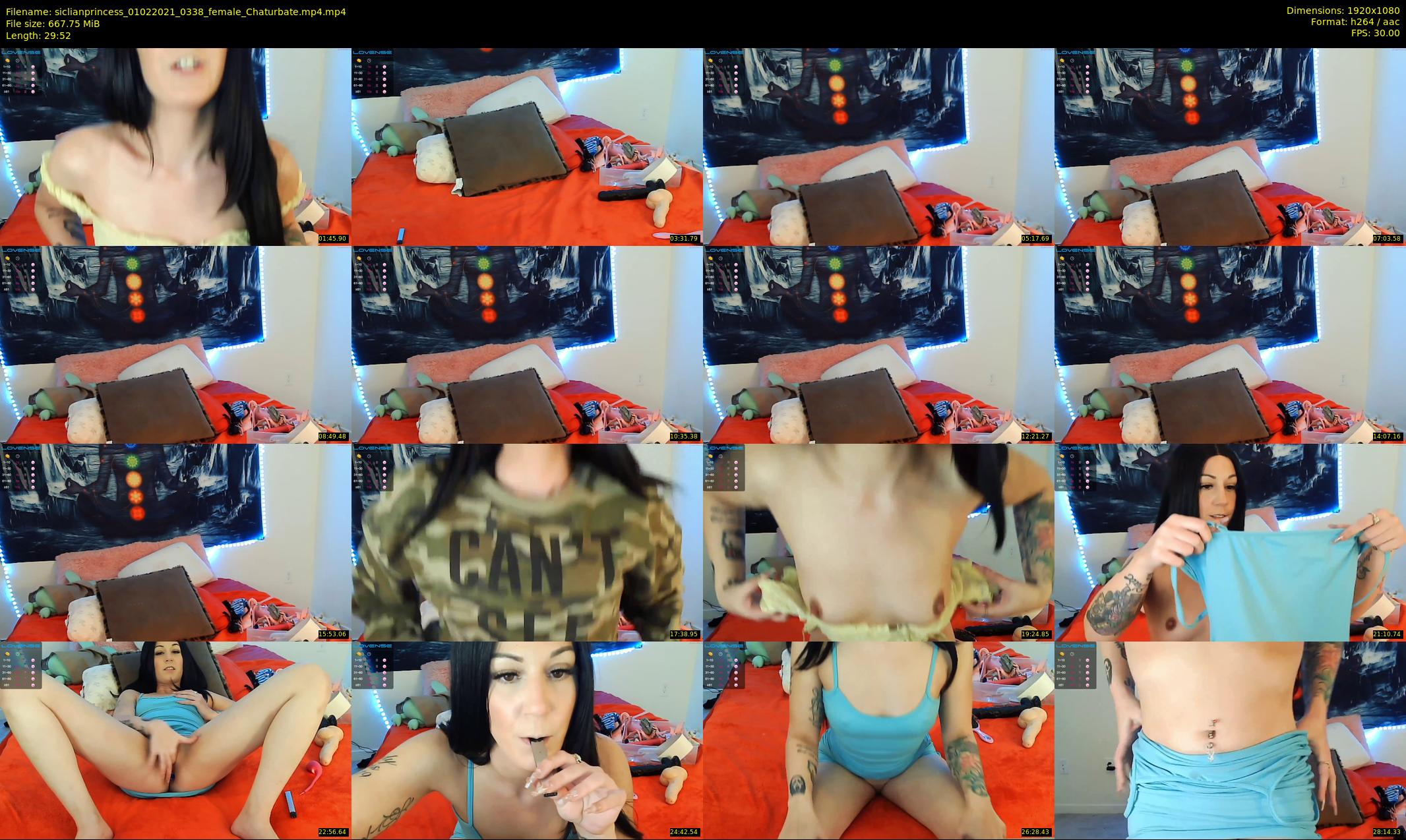 siclianprincess — 30 minute Chaturbate couple cam show recording, 1080p, Feb 1, 2021