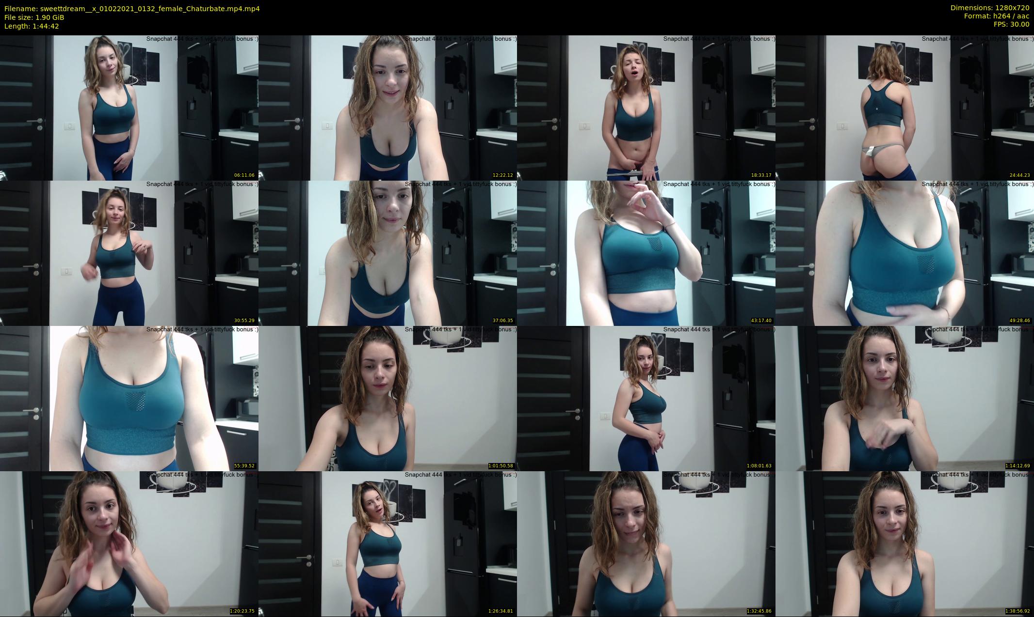 sweettdream__x — 105 minute Chaturbate female cam show recording, 720p, Feb 1, 2021