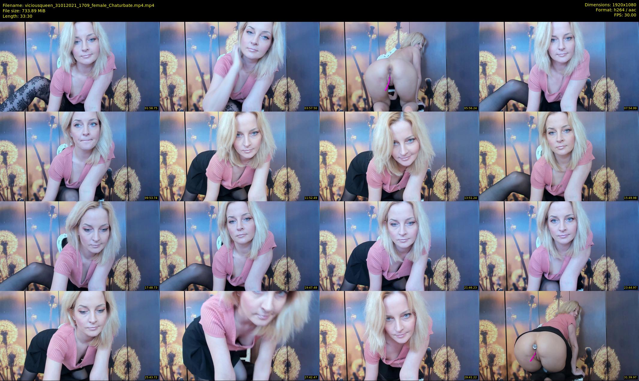 viciousqueen — 34 minute Chaturbate female cam show recording, 1080p, Jan 31, 2021