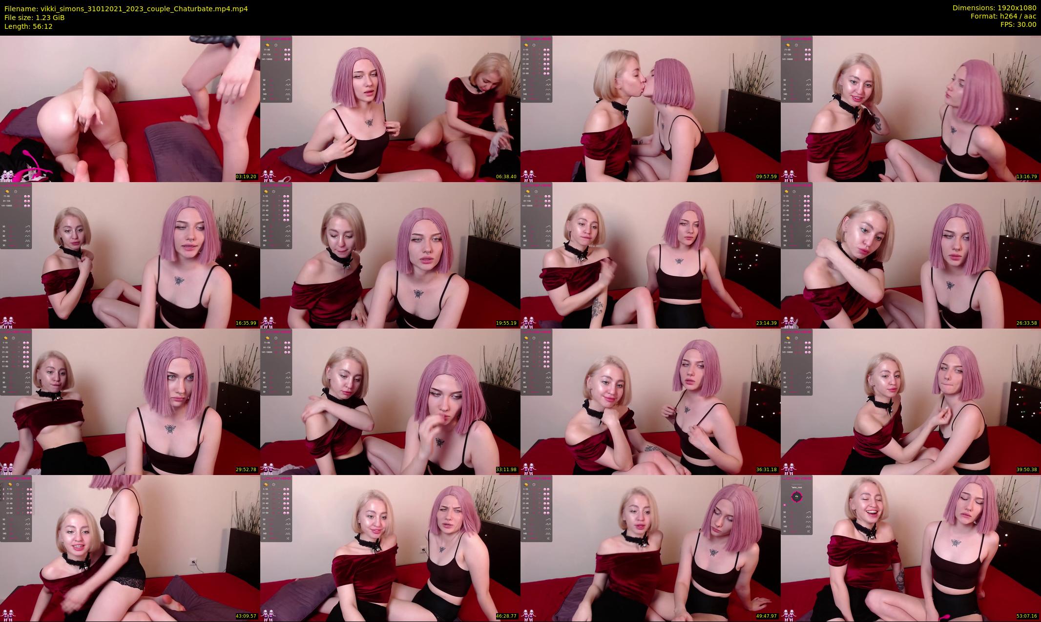 vikki_simons — 57 minute Chaturbate couple cam show recording, 1080p, Jan 31, 2021
