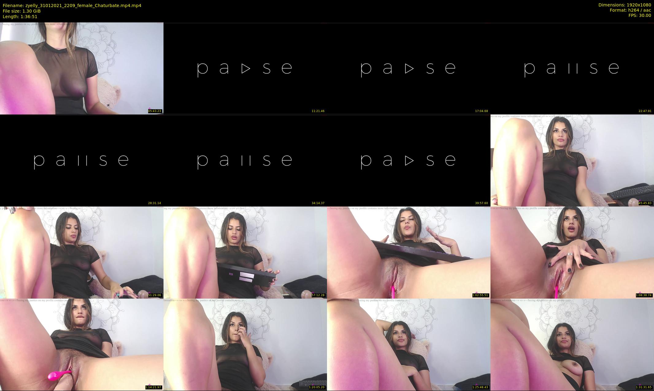 zyelly — 97 minute Chaturbate female cam show recording, 1080p, Jan 31, 2021