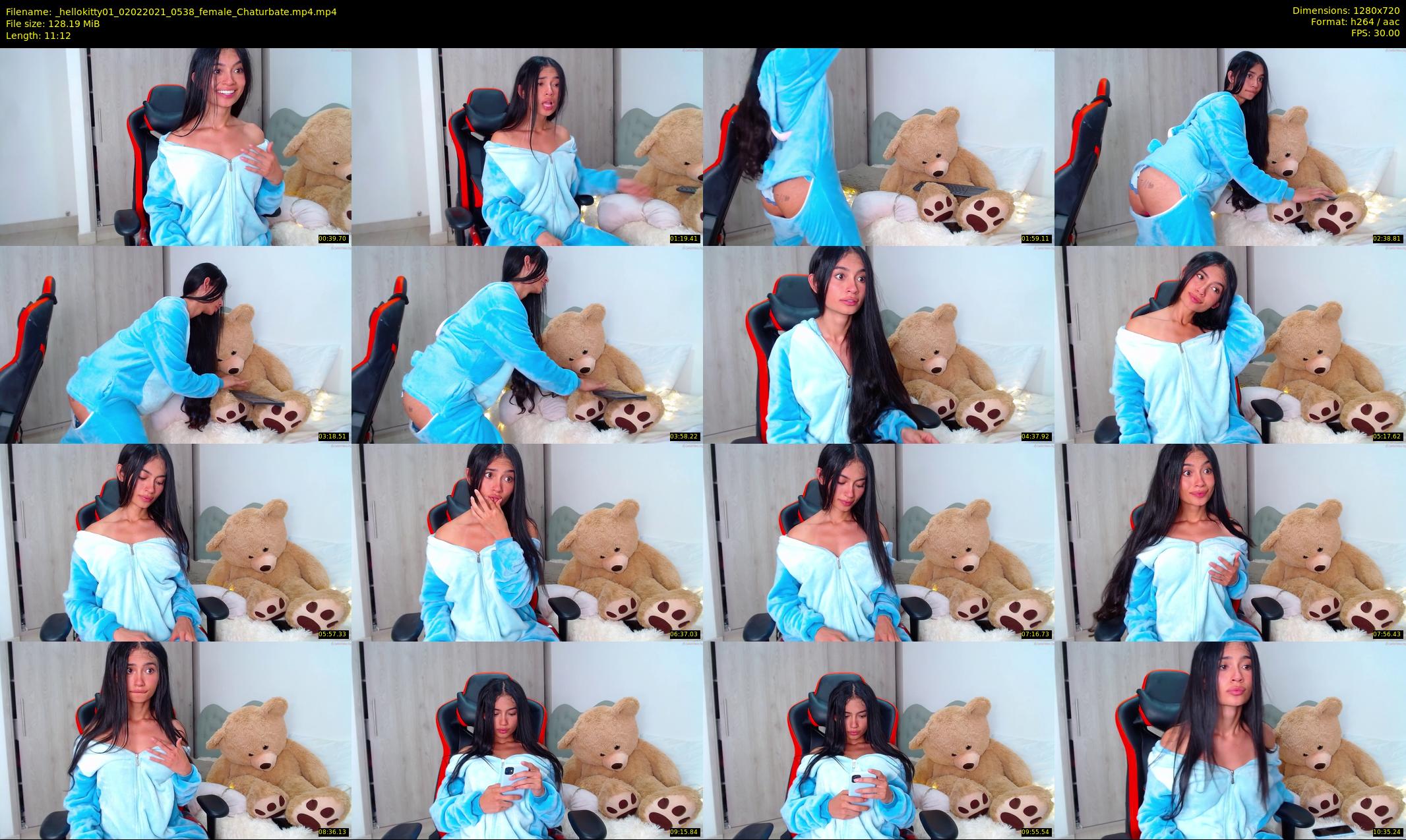 _hellokitty01 — 12 minute Chaturbate female cam show recording, 720p, Feb 2, 2021
