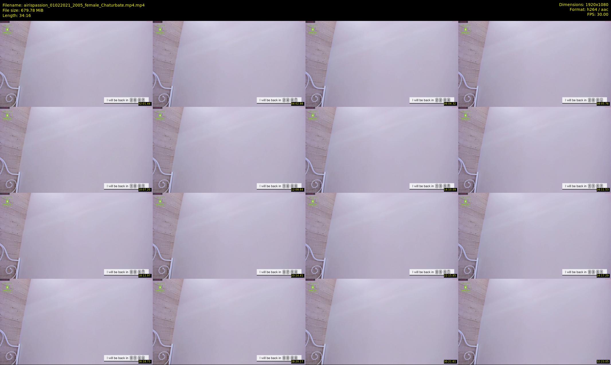 airispassion — 35 minute Chaturbate female cam show recording, 1080p, Feb 1, 2021