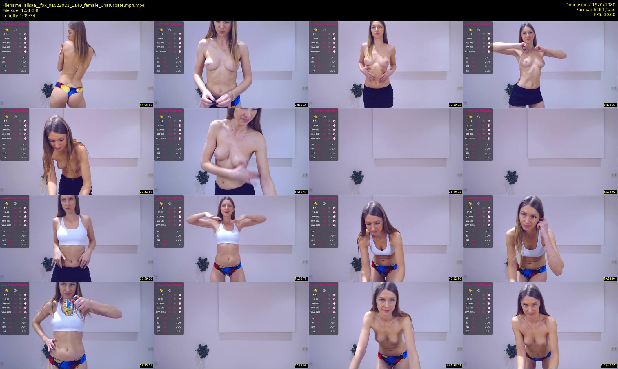 alisaa__fox — 70 minute Chaturbate female cam show recording, 1080p, Feb 1, 2021
