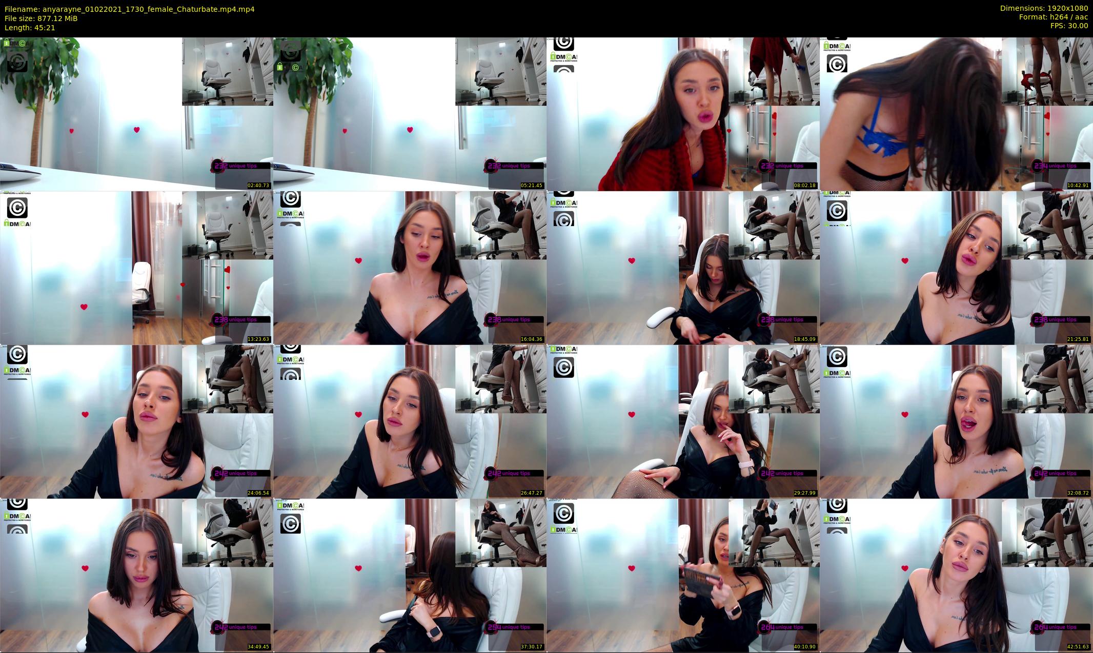 anyarayne — 46 minute Chaturbate female cam show recording, 1080p, Feb 1, 2021