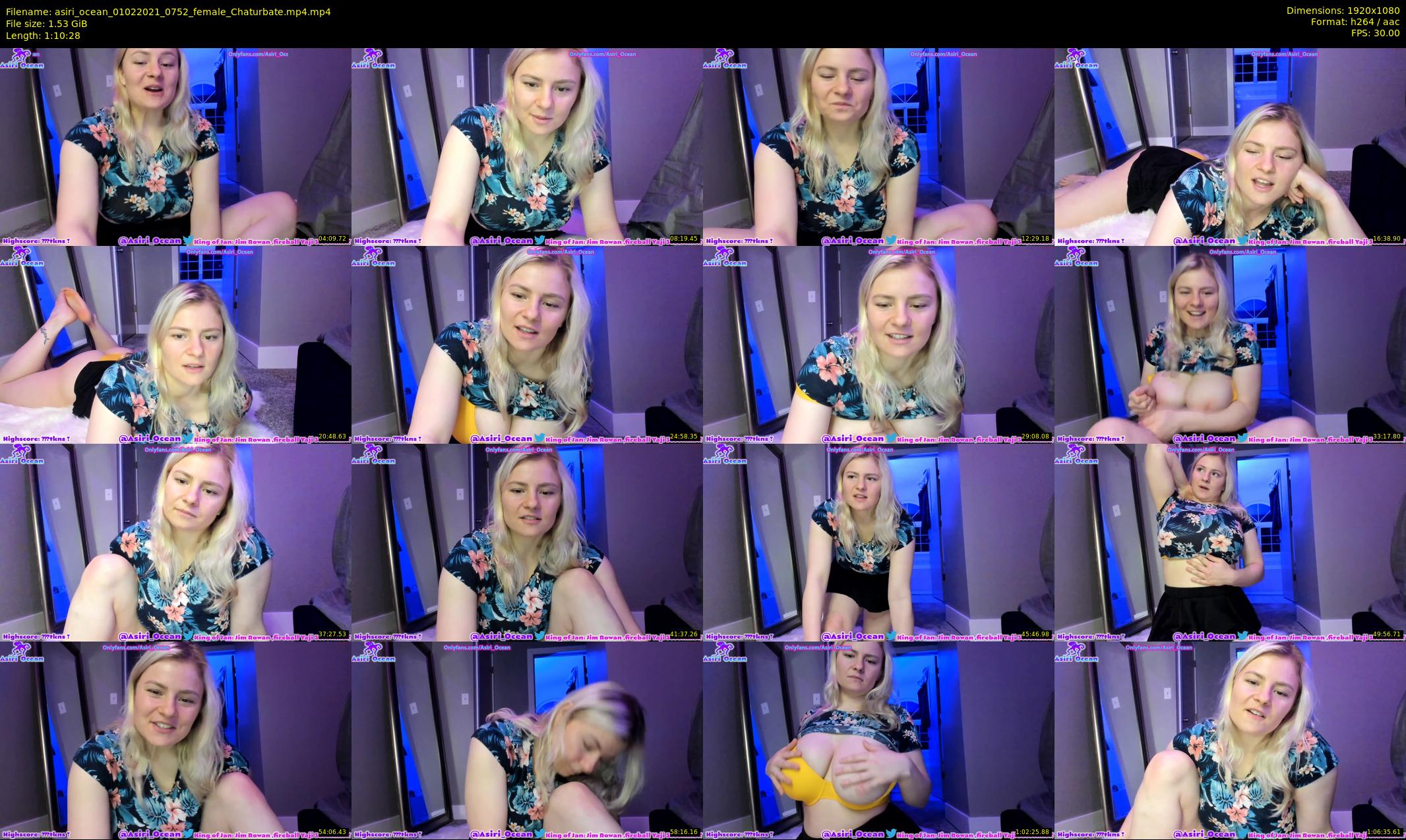 asiri_ocean — 71 minute Chaturbate female cam show recording, 1080p, Feb 1, 2021