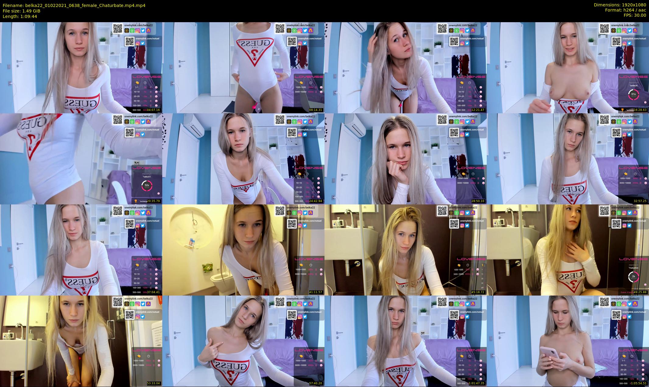 belka22 — 70 minute Chaturbate female cam show recording, 1080p, Feb 1, 2021