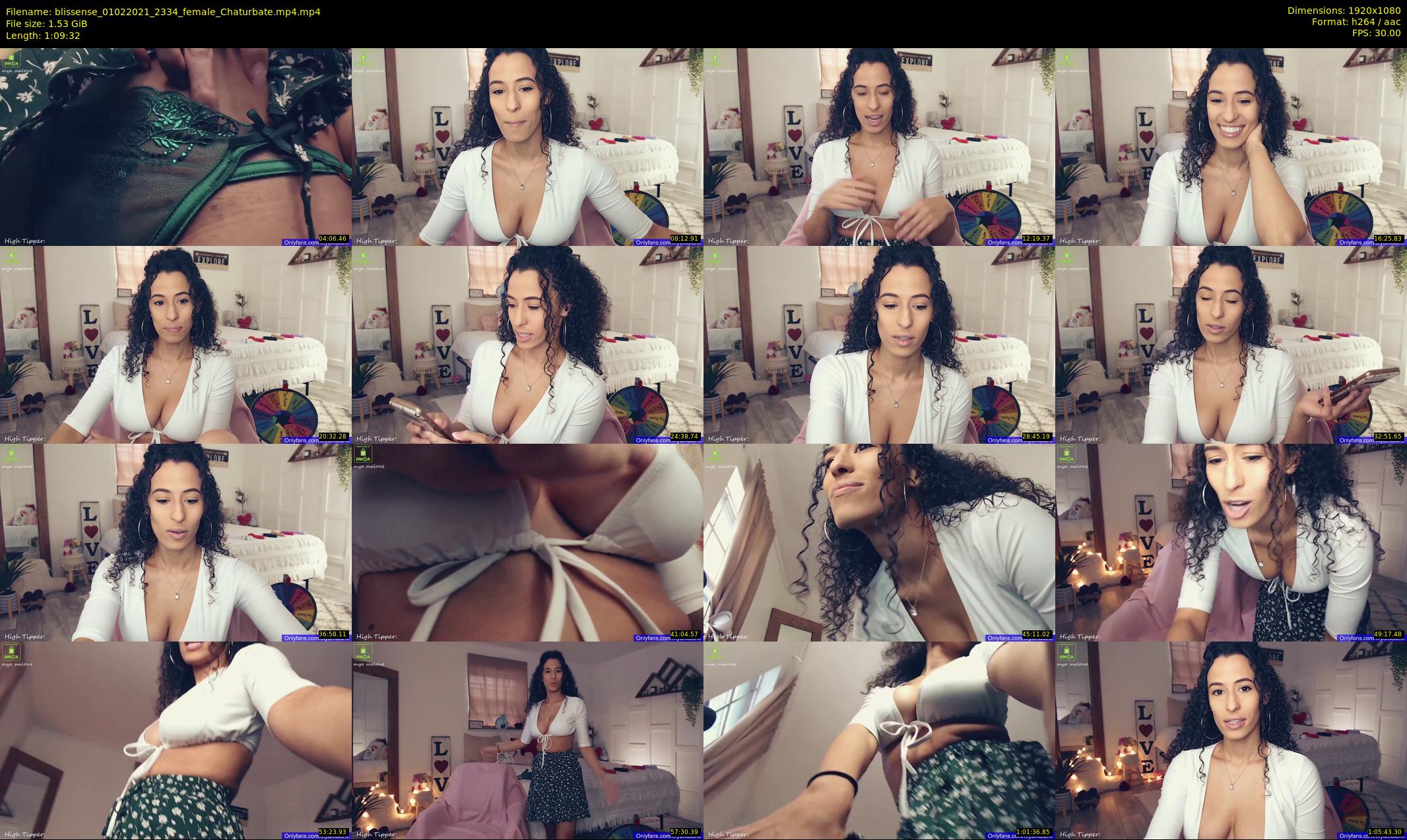 blissense — 70 minute Chaturbate female cam show recording, 1080p, Feb 1, 2021