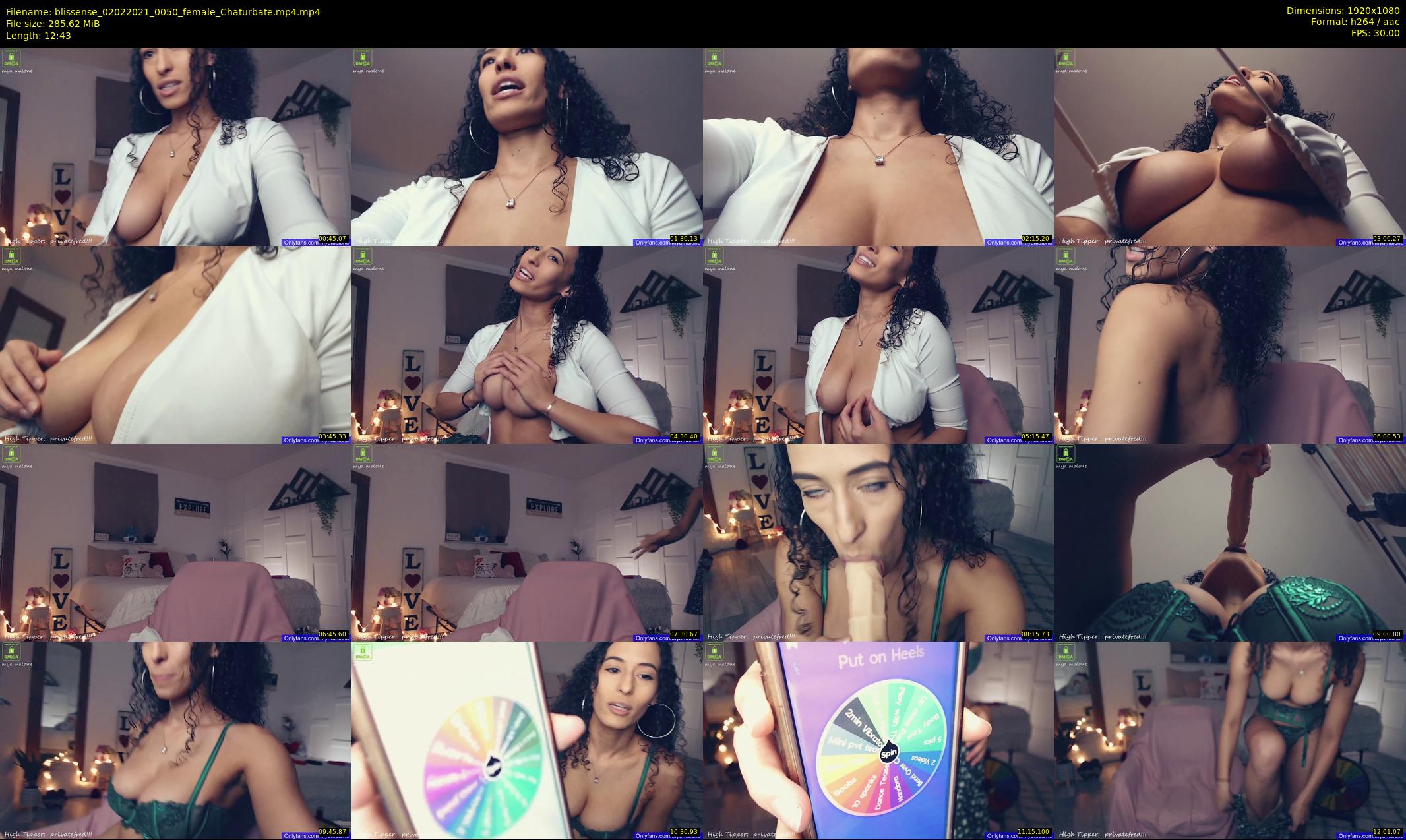 blissense — 13 minute Chaturbate female cam show recording, 1080p, Feb 2, 2021
