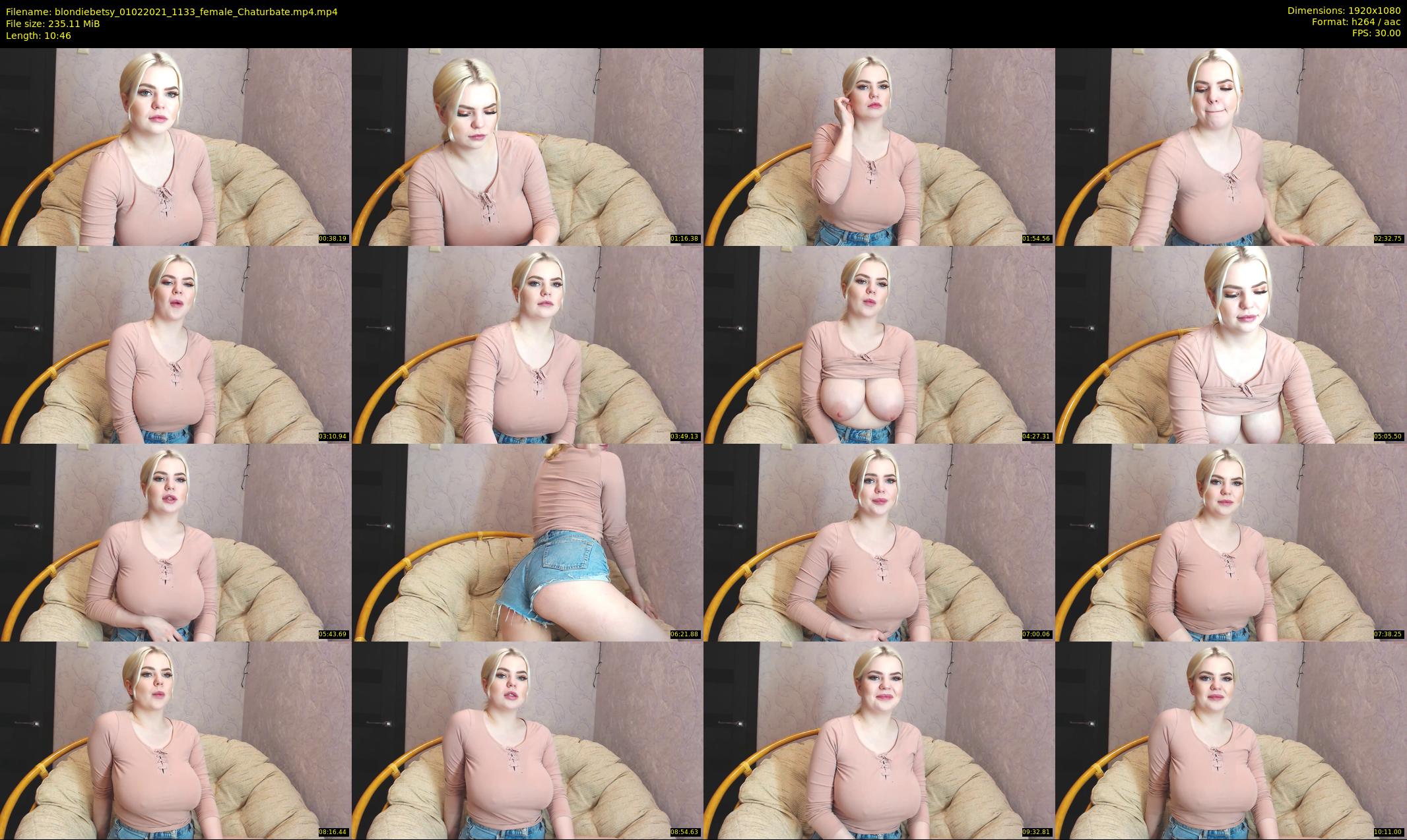 blondiebetsy — 11 minute Chaturbate female cam show recording, 1080p, Feb 1, 2021