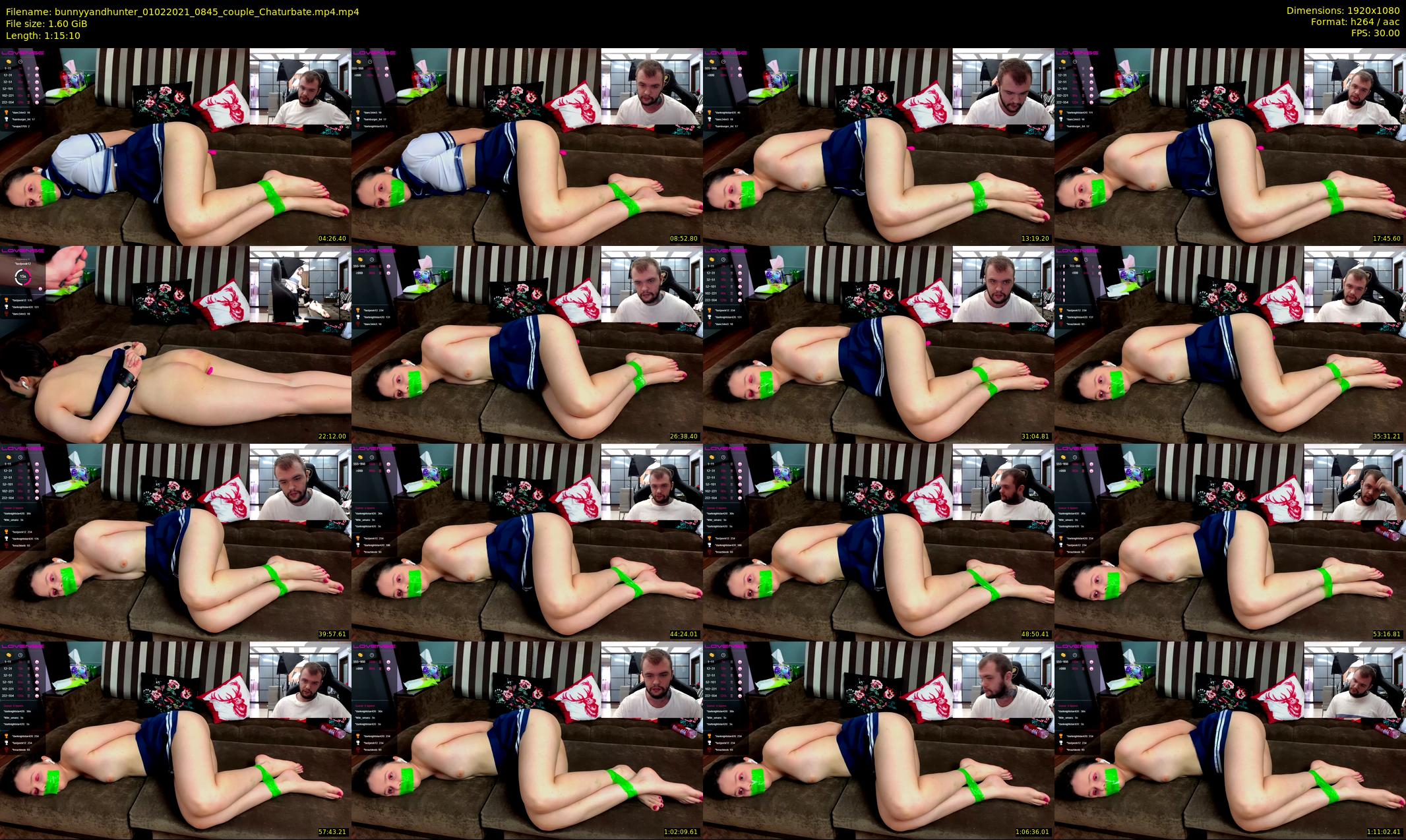 bunnyyandhunter — 76 minute Chaturbate couple cam show recording, 1080p, Feb 1, 2021