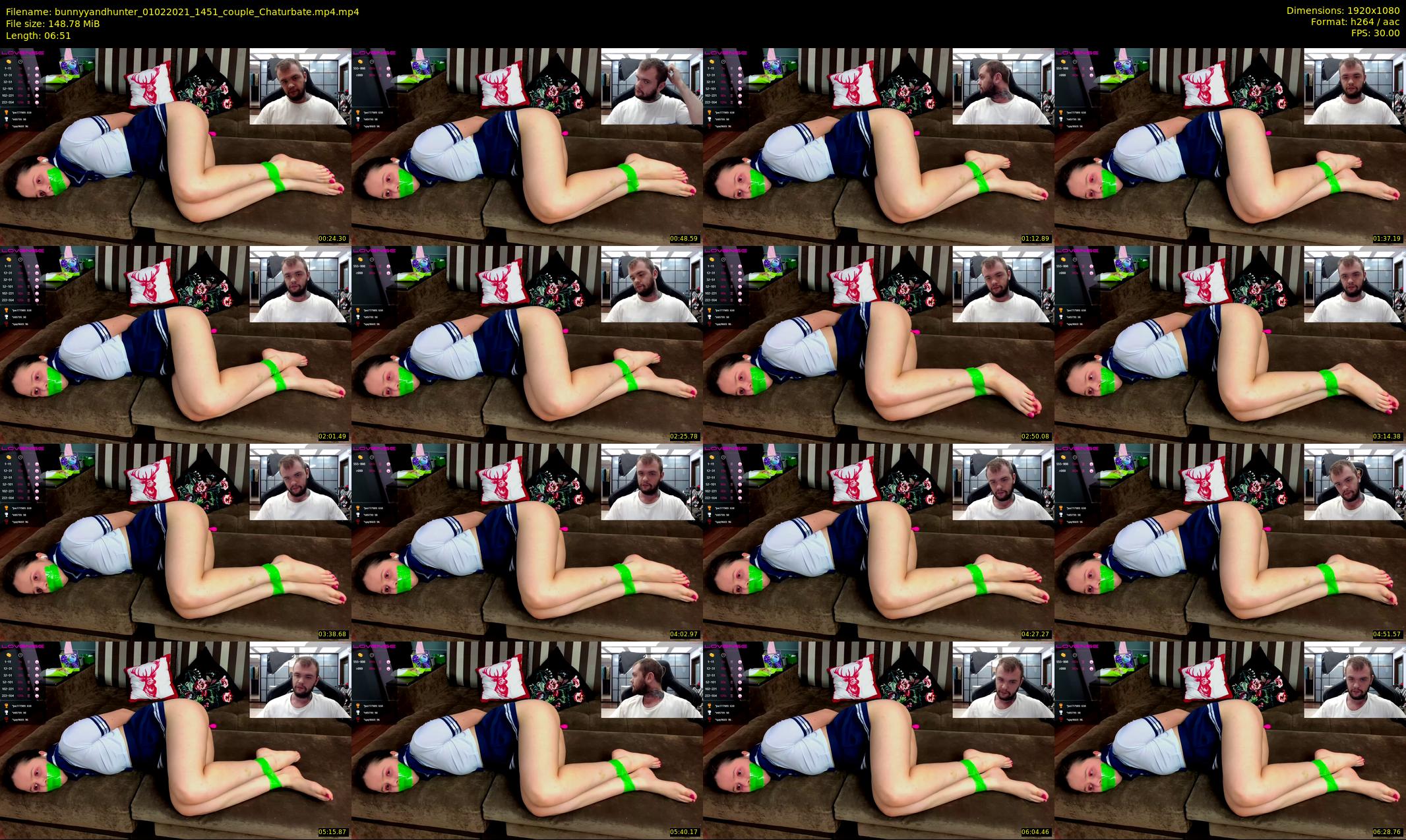 bunnyyandhunter — 7 minute Chaturbate couple cam show recording, 1080p, Feb 1, 2021