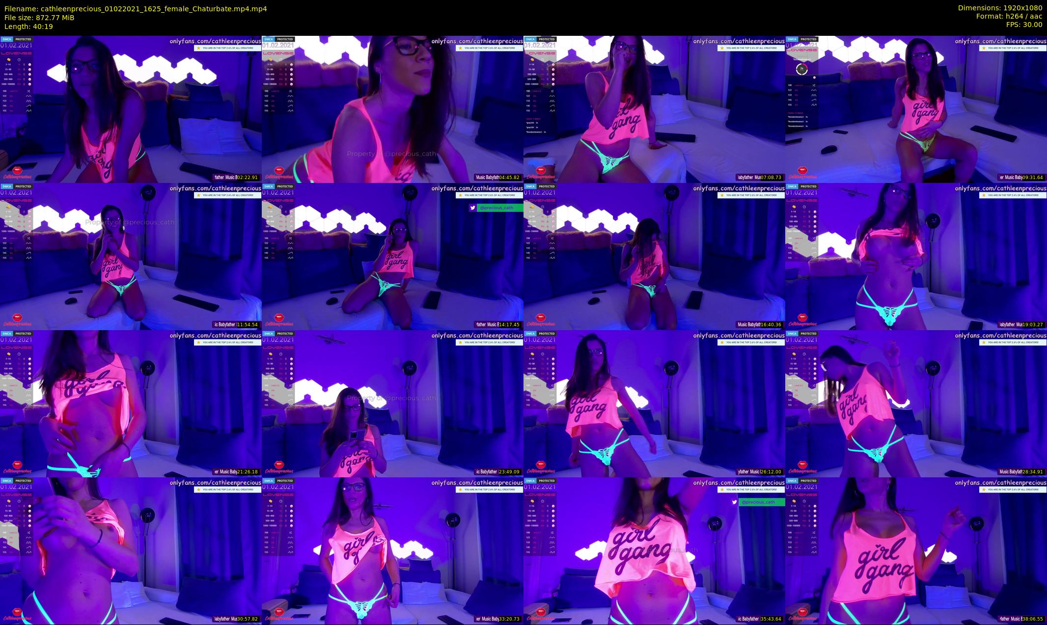 cathleenprecious — 41 minute Chaturbate female cam show recording, 1080p, Feb 1, 2021