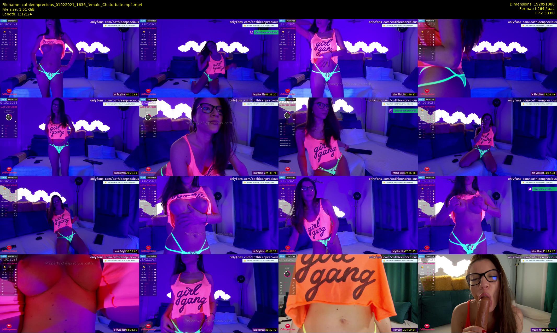cathleenprecious — 73 minute Chaturbate female cam show recording, 1080p, Feb 1, 2021