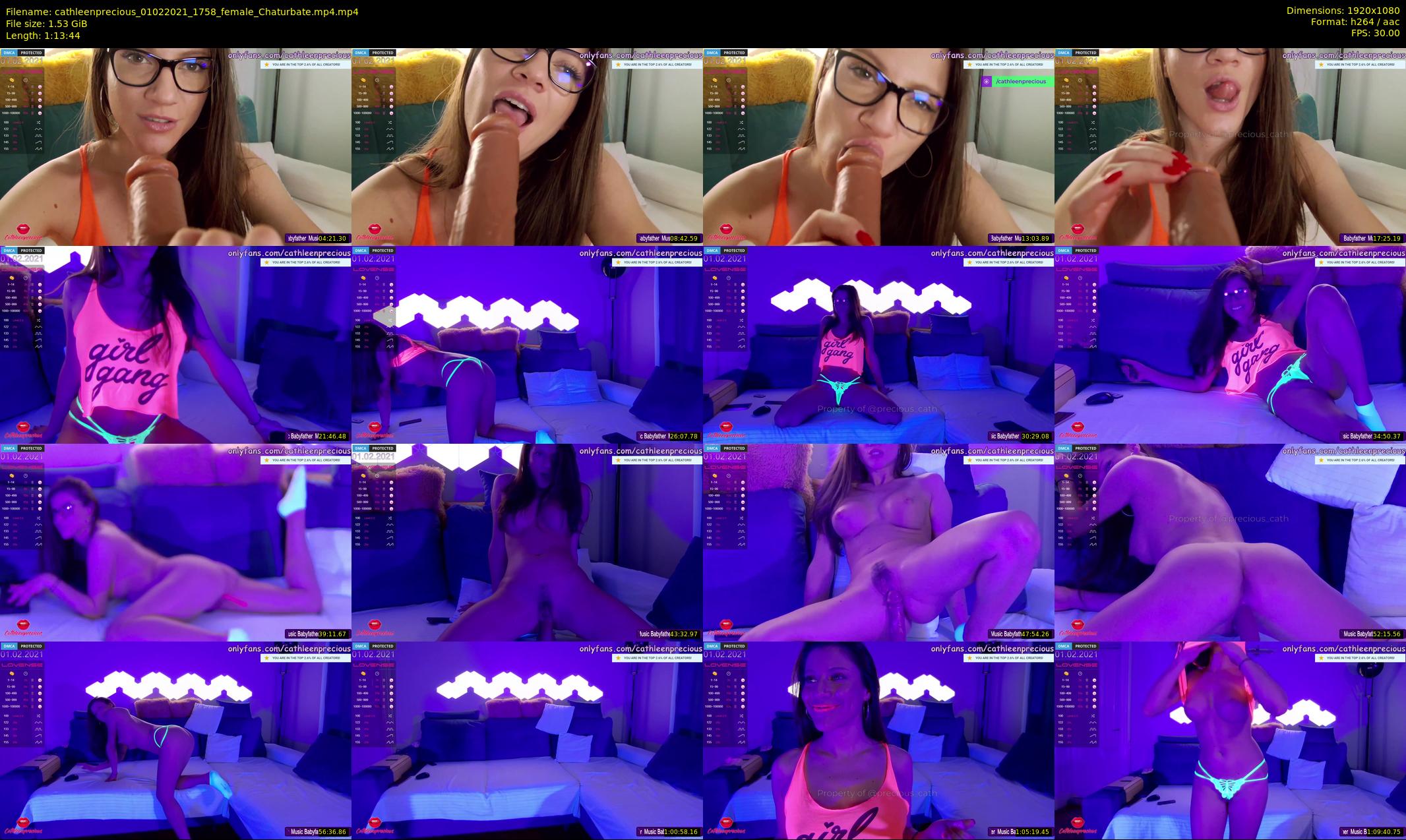 cathleenprecious — 74 minute Chaturbate female cam show recording, 1080p, Feb 1, 2021