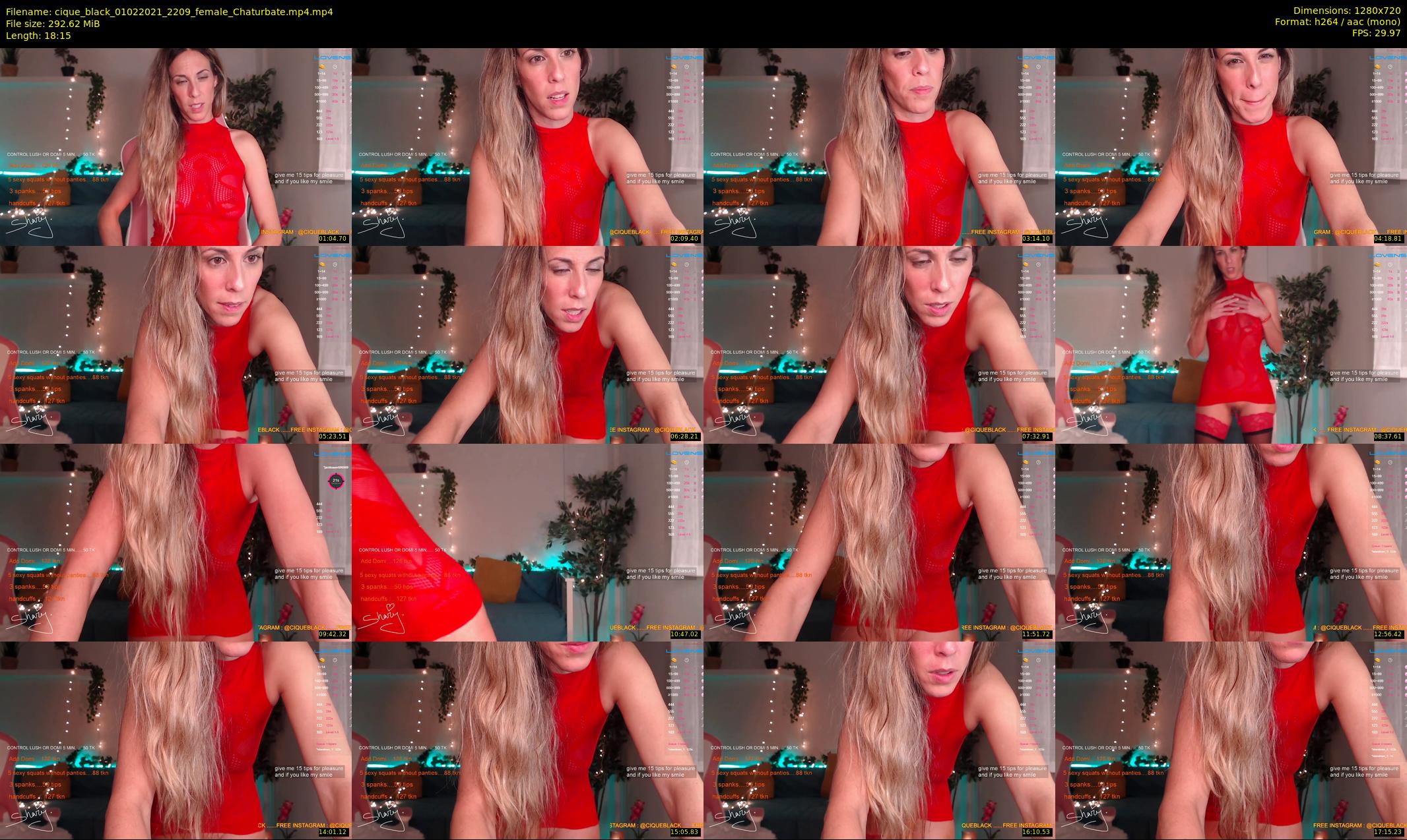 cique_black — 19 minute Chaturbate female cam show recording, 720p, Feb 1, 2021