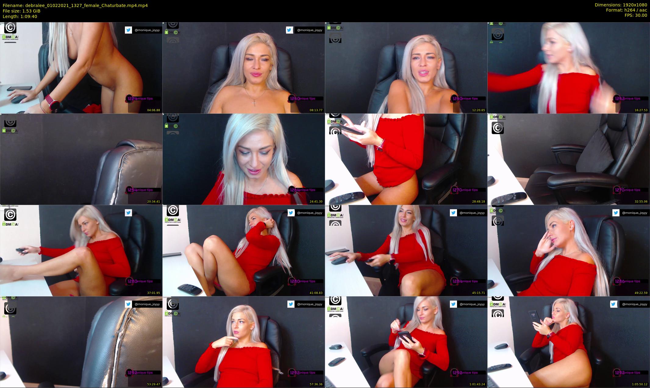 debralee — 70 minute Chaturbate female cam show recording, 1080p, Feb 1, 2021