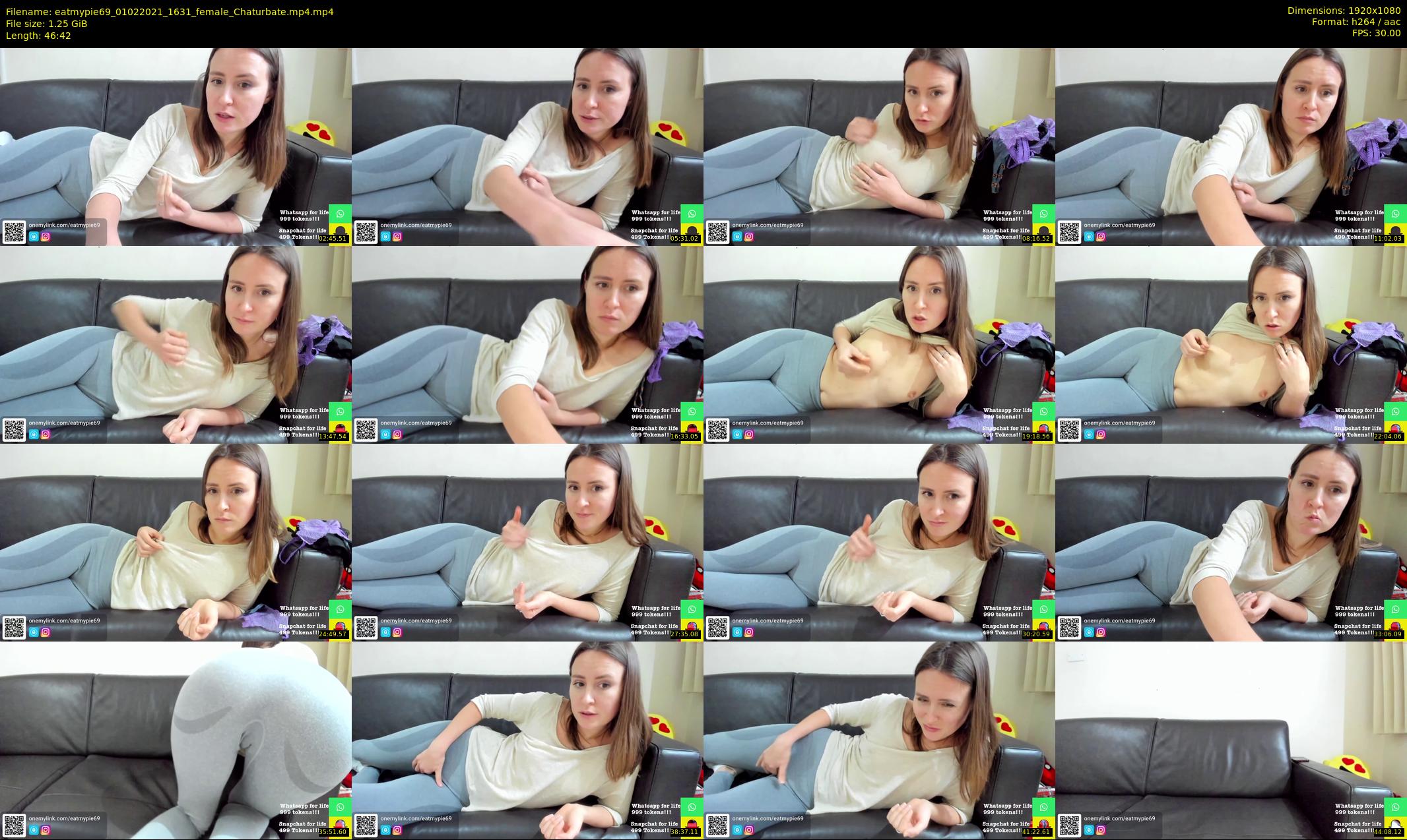eatmypie69 — 47 minute Chaturbate female cam show recording, 1080p, Feb 1, 2021