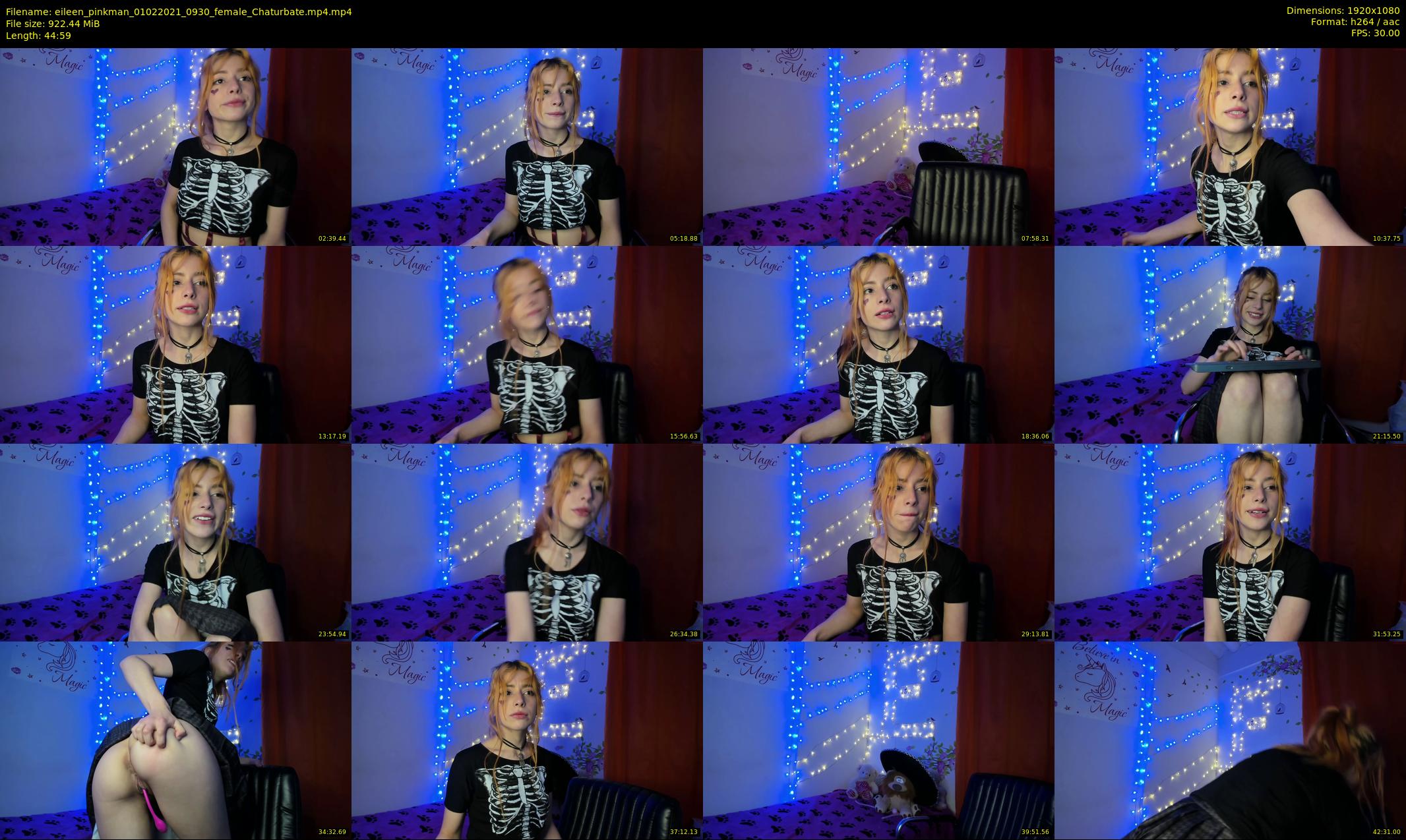 eileen_pinkman — 45 minute Chaturbate female cam show recording, 1080p, Feb 1, 2021