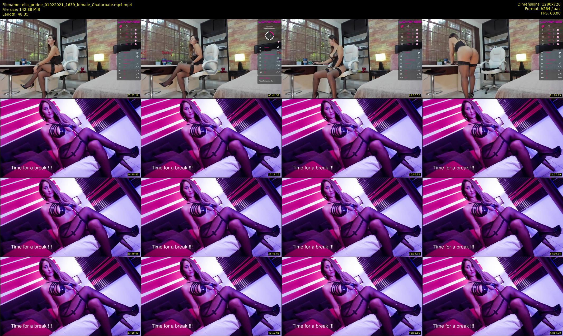 ella_pridee — 49 minute Chaturbate female cam show recording, 720p, Feb 1, 2021