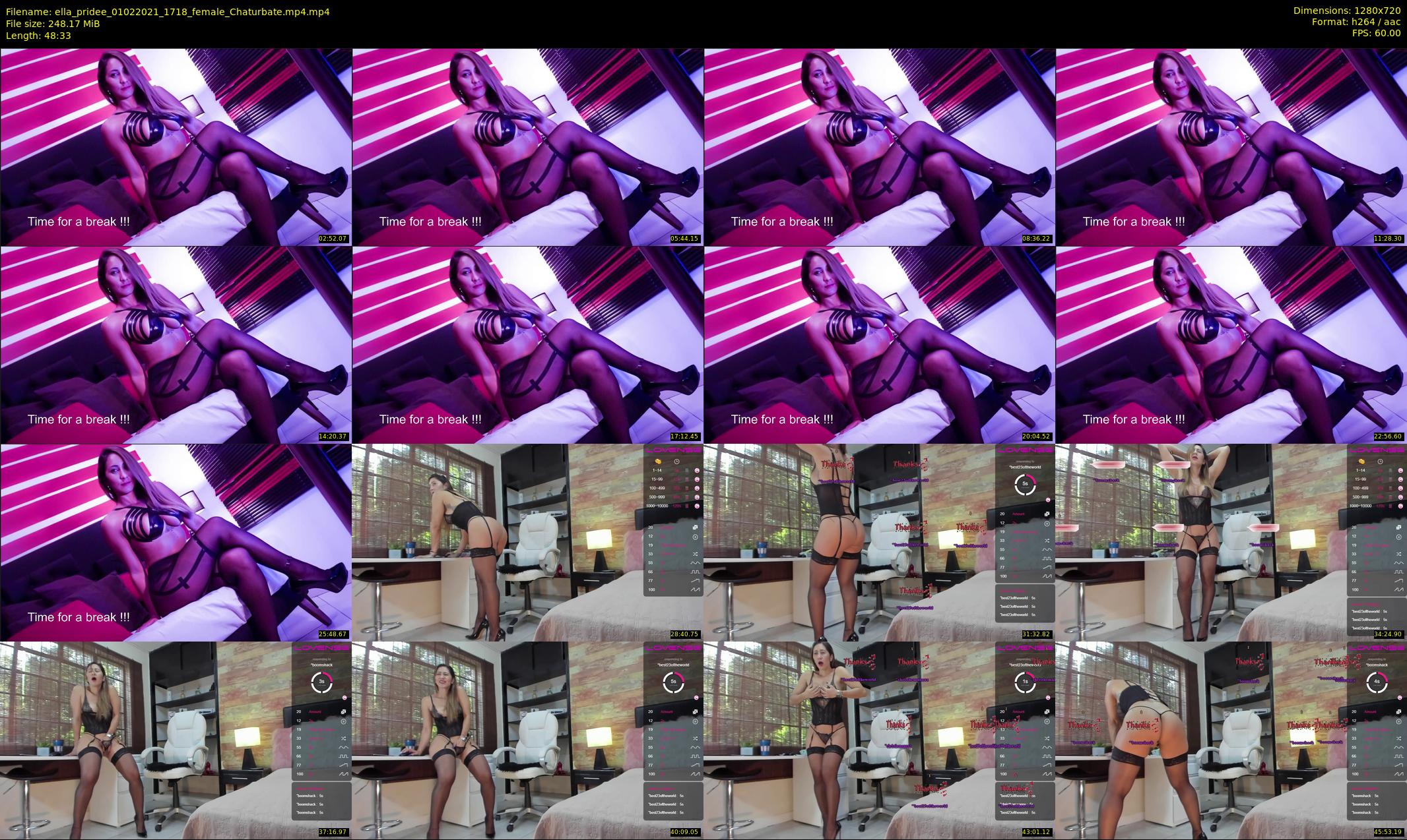 ella_pridee — 49 minute Chaturbate female cam show recording, 720p, Feb 1, 2021