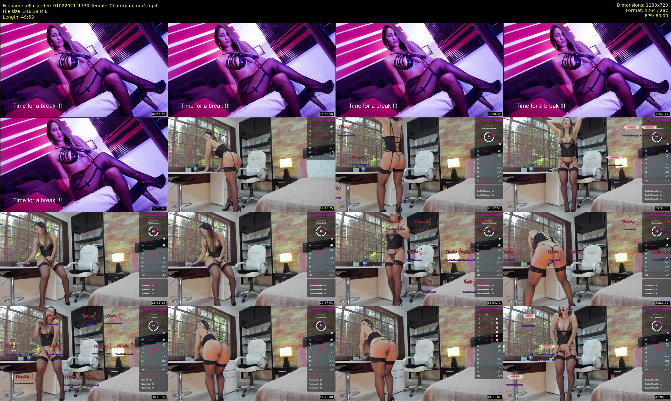 ella_pridee — 50 minute Chaturbate female cam show recording, 720p, Feb 1, 2021