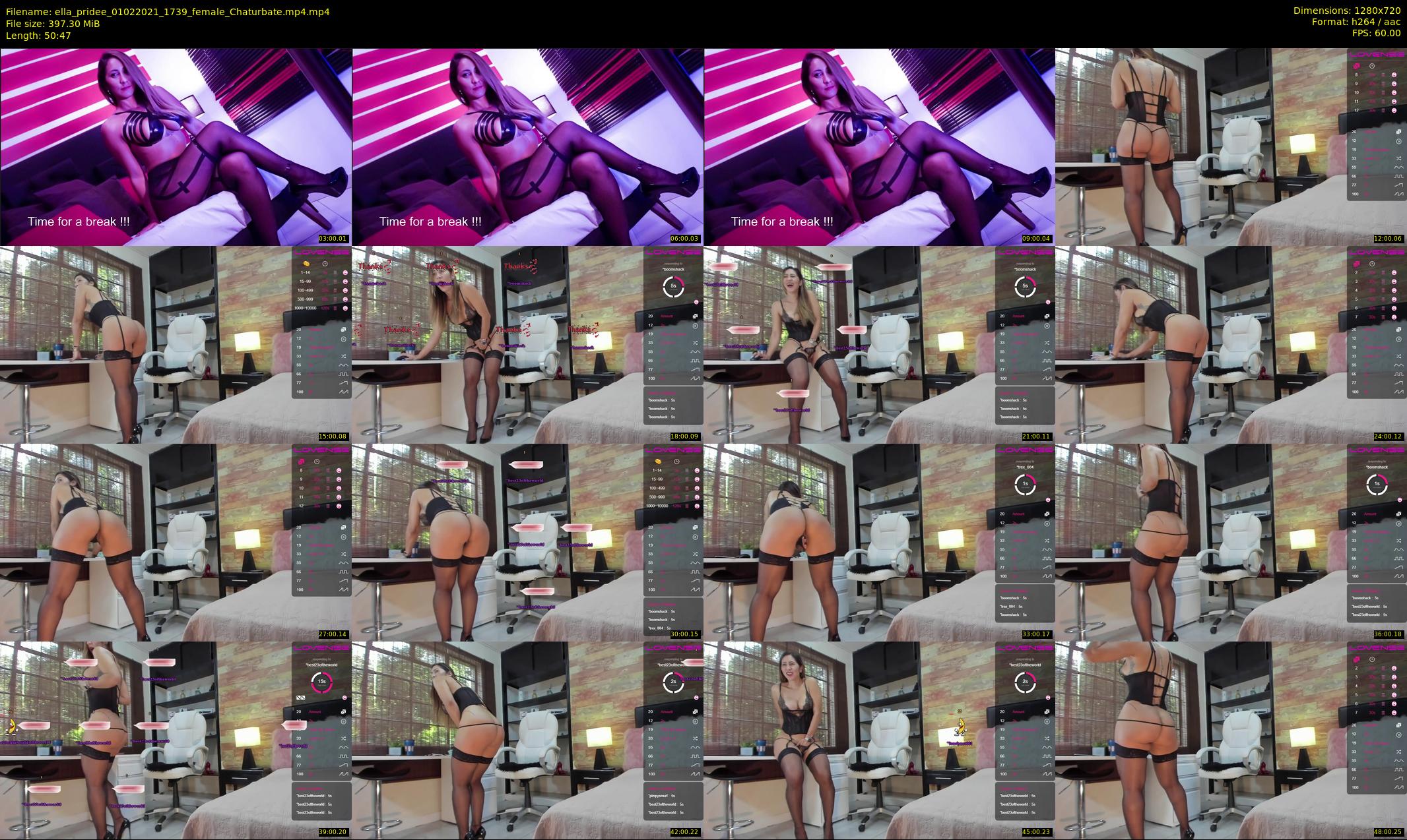 ella_pridee — 51 minute Chaturbate female cam show recording, 720p, Feb 1, 2021