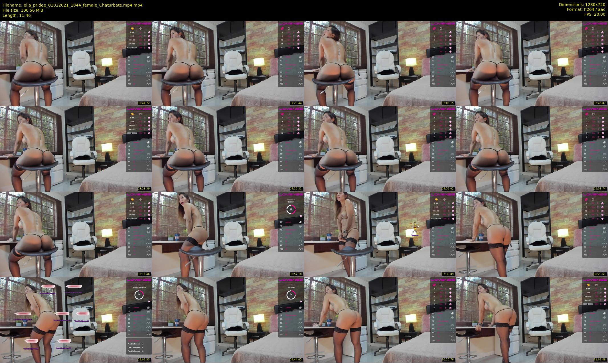 ella_pridee — 12 minute Chaturbate female cam show recording, 720p, Feb 1, 2021