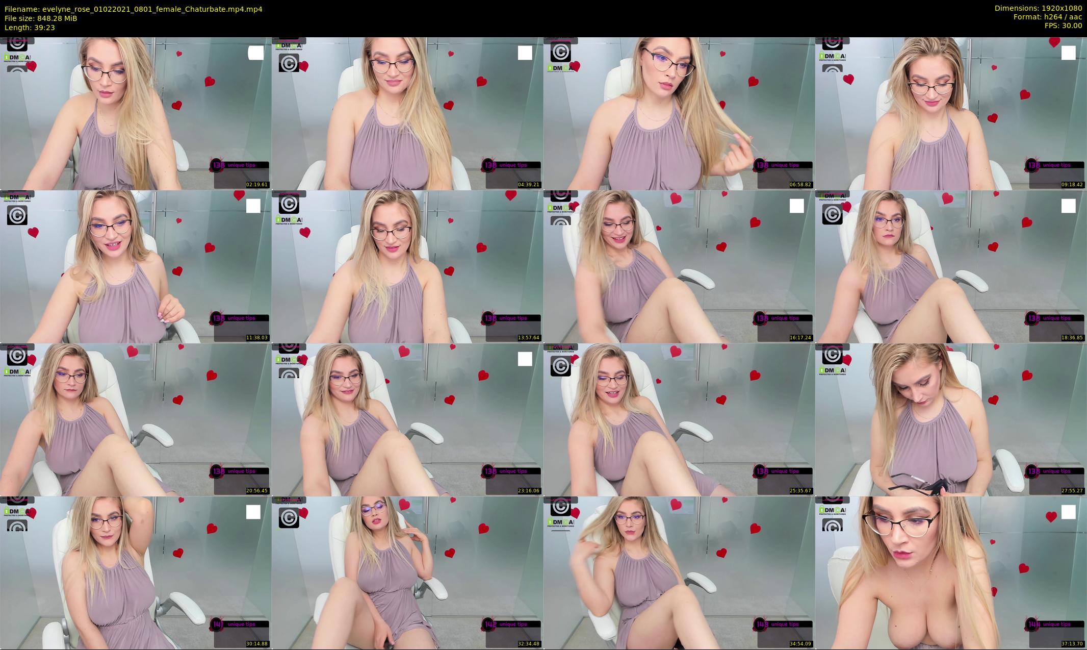 evelyne_rose — 40 minute Chaturbate female cam show recording, 1080p, Feb 1, 2021