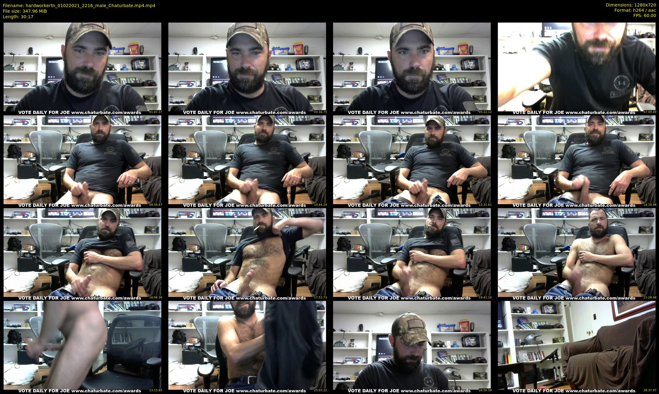 hardworkertn — 31 minute Chaturbate male cam show recording, 720p, Feb 1, 2021