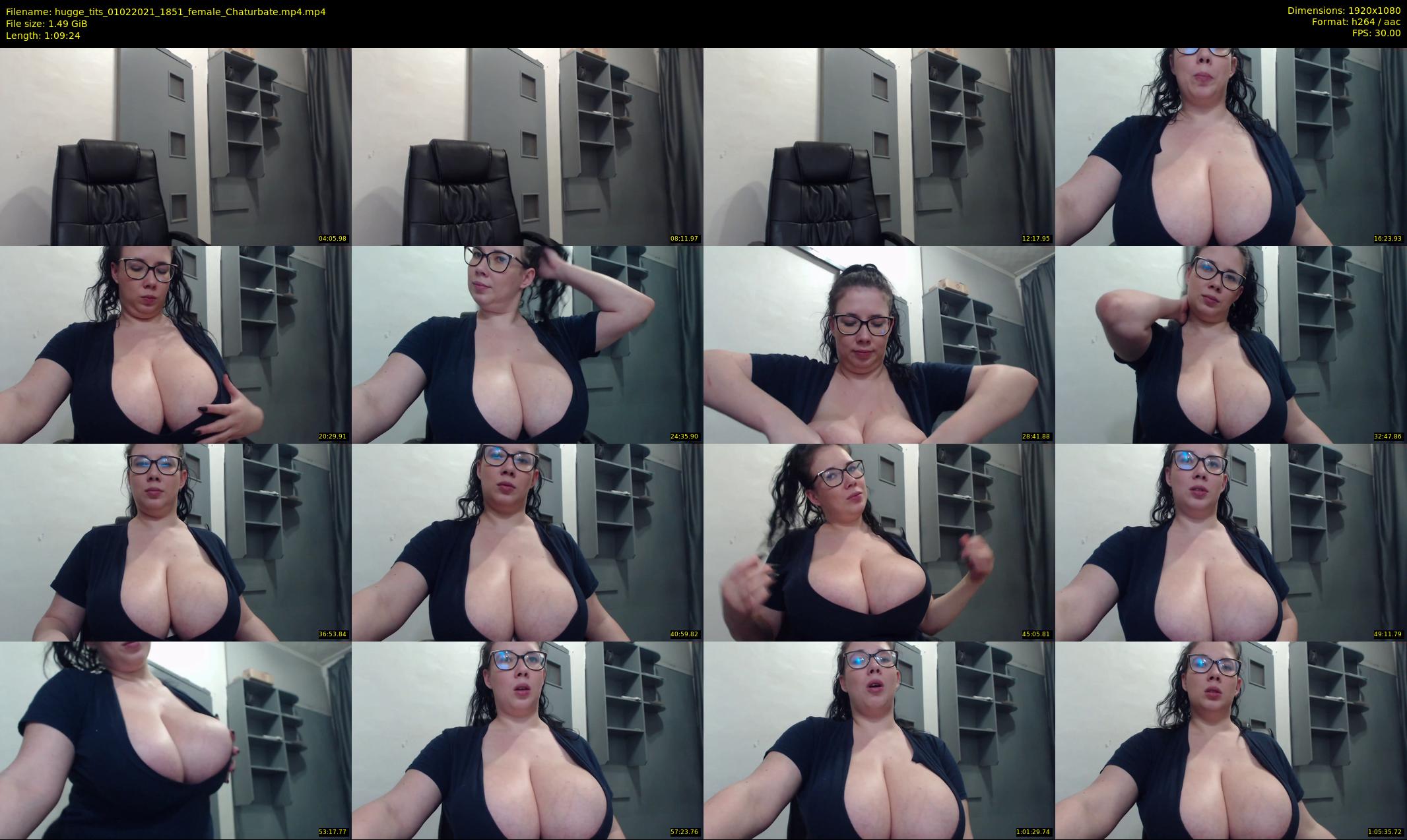 hugge_tits — 70 minute Chaturbate female cam show recording, 1080p, Feb 1, 2021