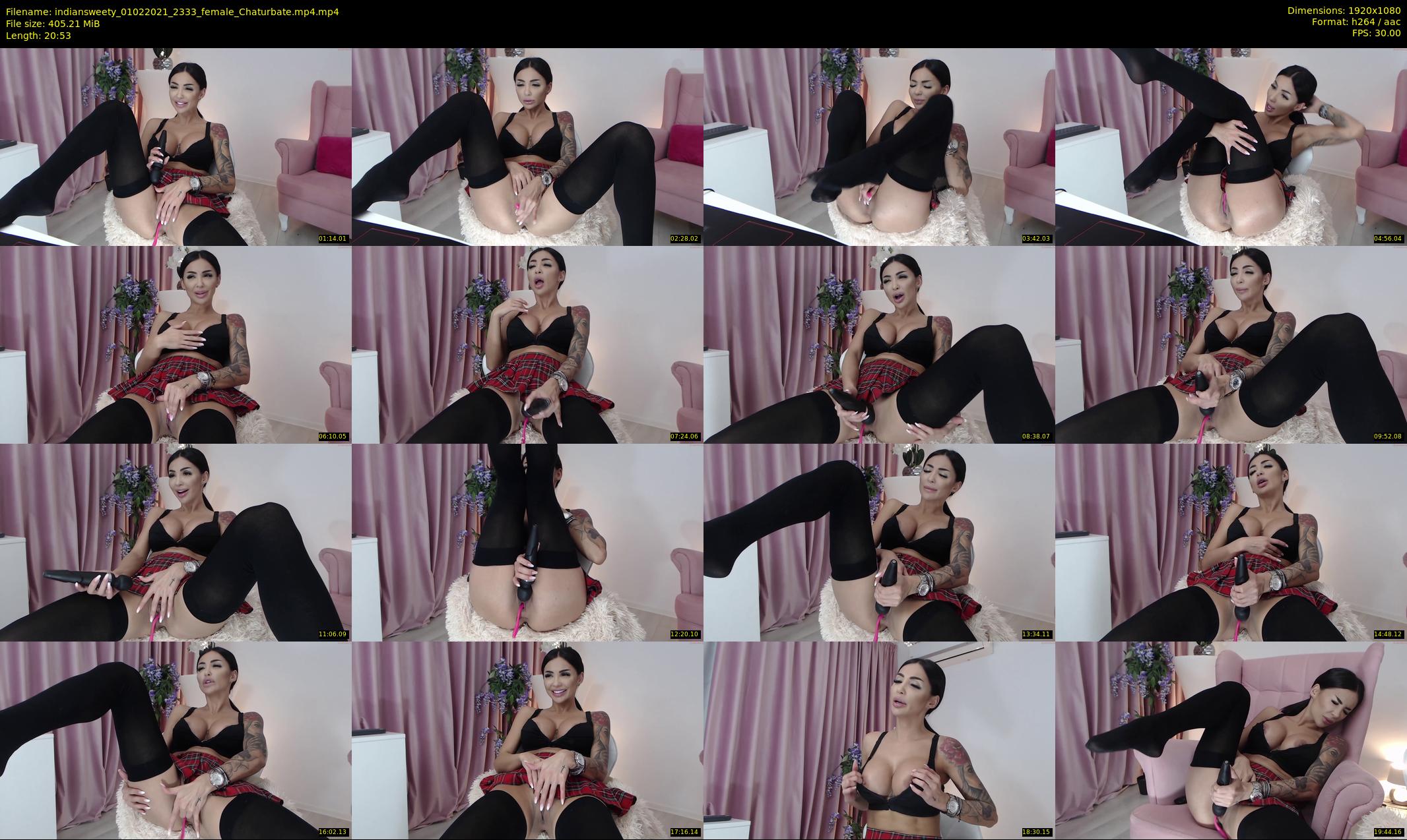 indiansweety — 21 minute Chaturbate female cam show recording, 1080p, Feb 1, 2021