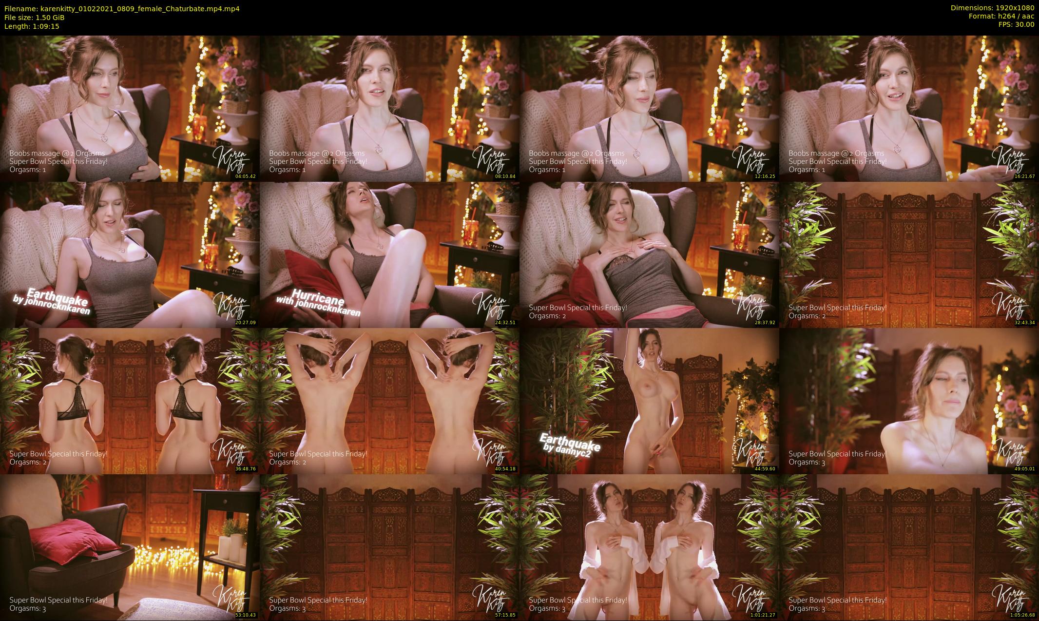 karenkitty — 70 minute Chaturbate female cam show recording, 1080p, Feb 1, 2021