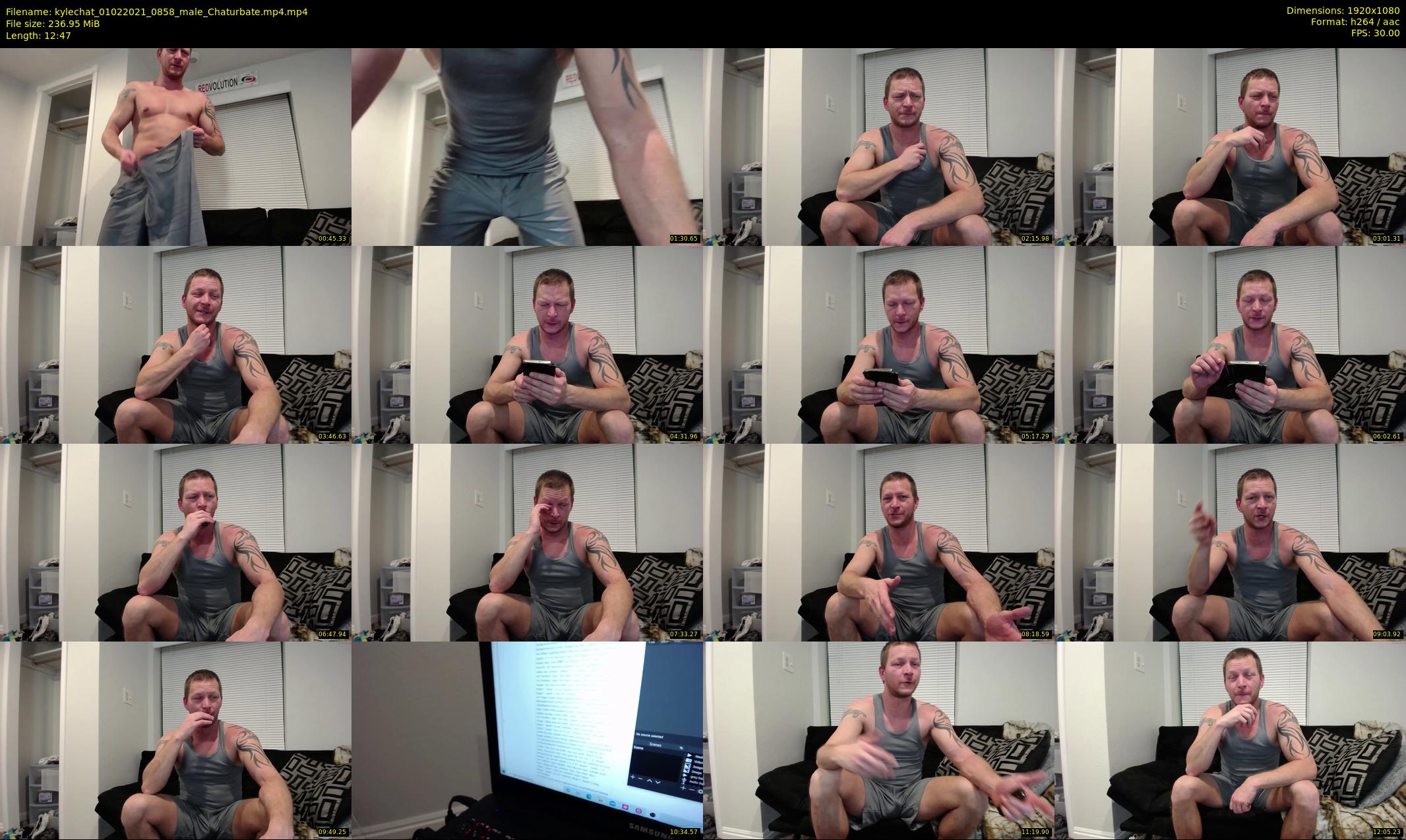 kylechat — 13 minute Chaturbate male cam show recording, 1080p, Feb 1, 2021