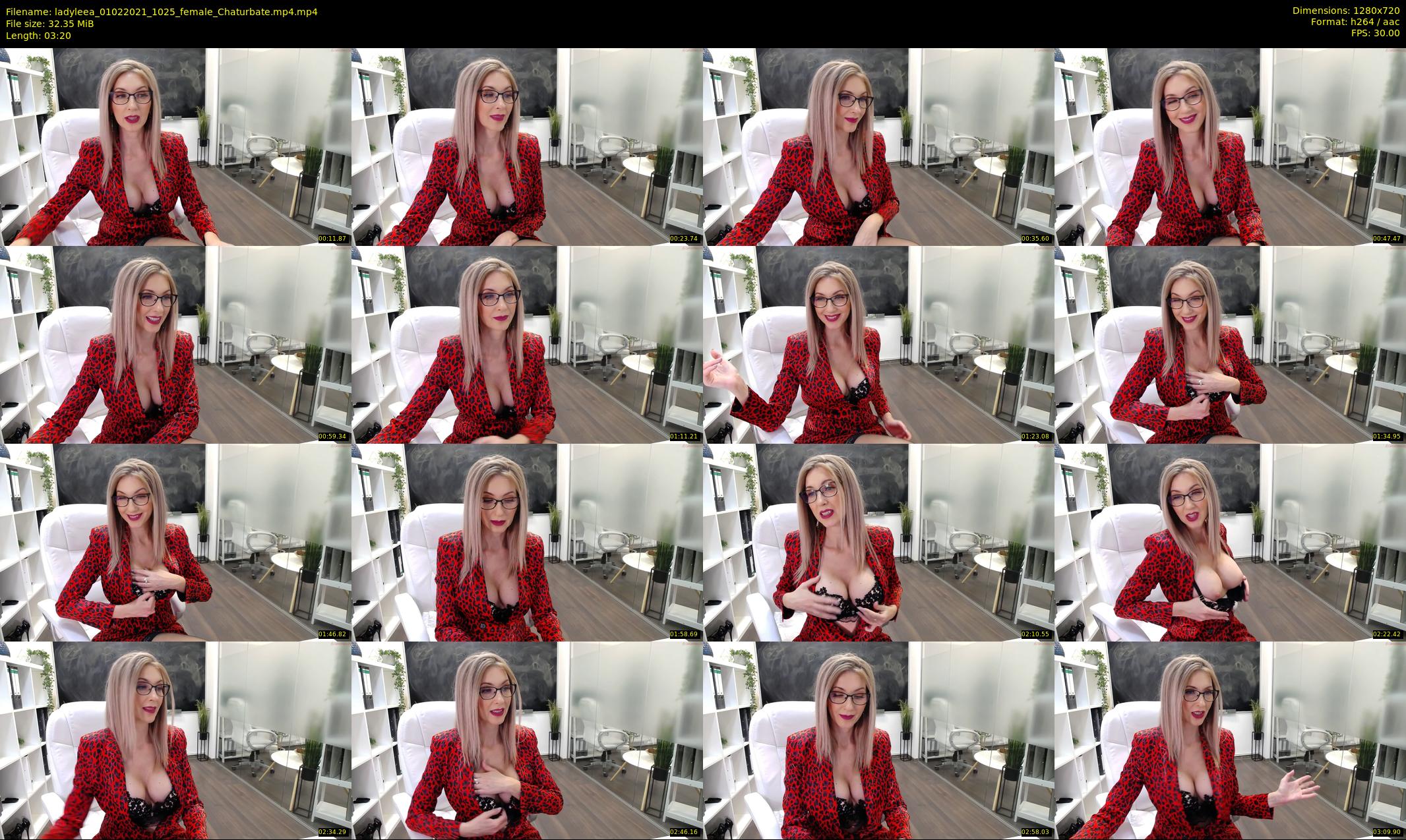 ladyleea — 4 minute Chaturbate female cam show recording, 720p, Feb 1, 2021