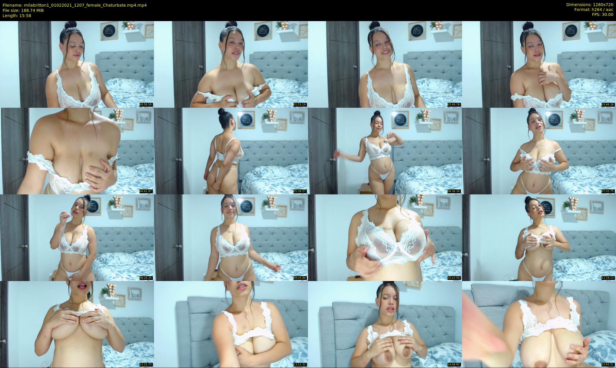 milabritton1 — 16 minute Chaturbate female cam show recording, 720p, Feb 1, 2021